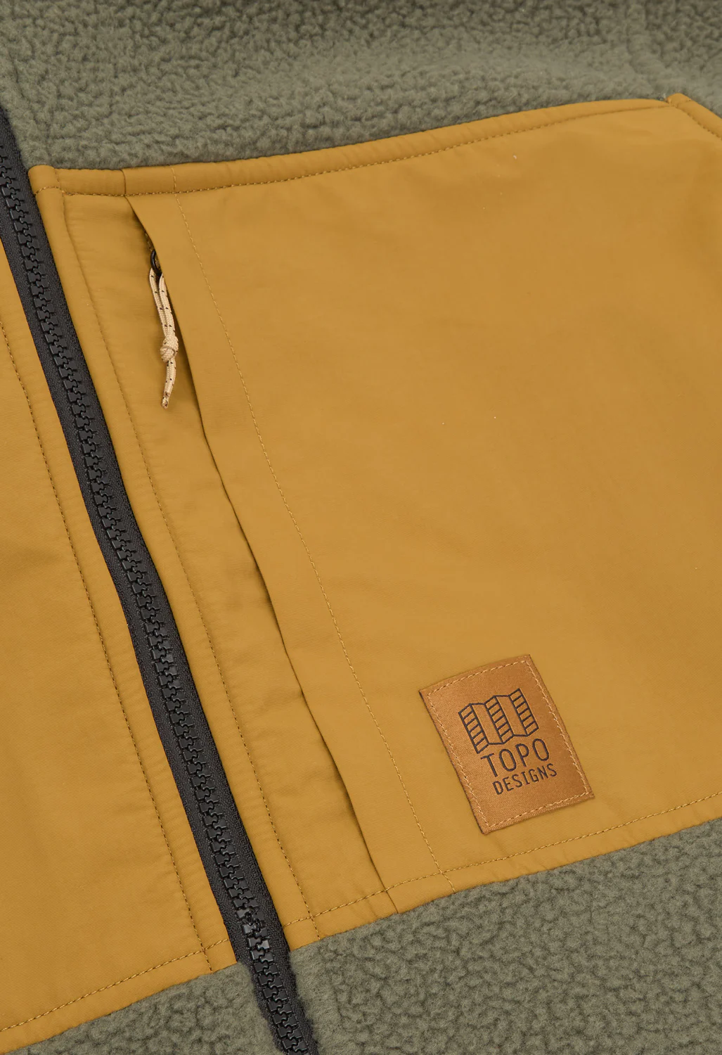 Topo Designs Men's Summit Rise Full Zip Jacket - Beetle / Dark Khaki - Image 4