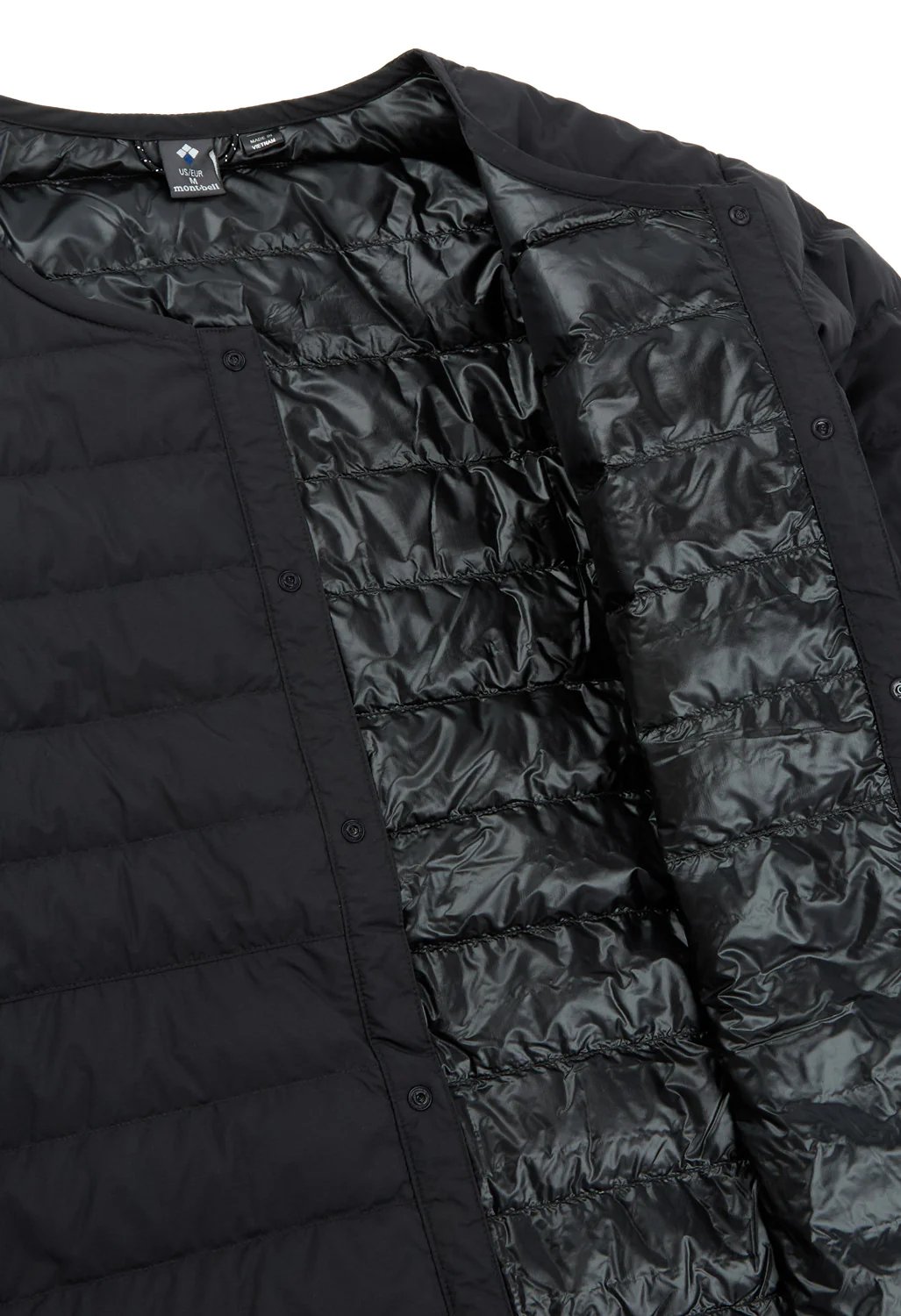 Montbell Men's Superior Down Round Neck Jacket - Black - Image 5