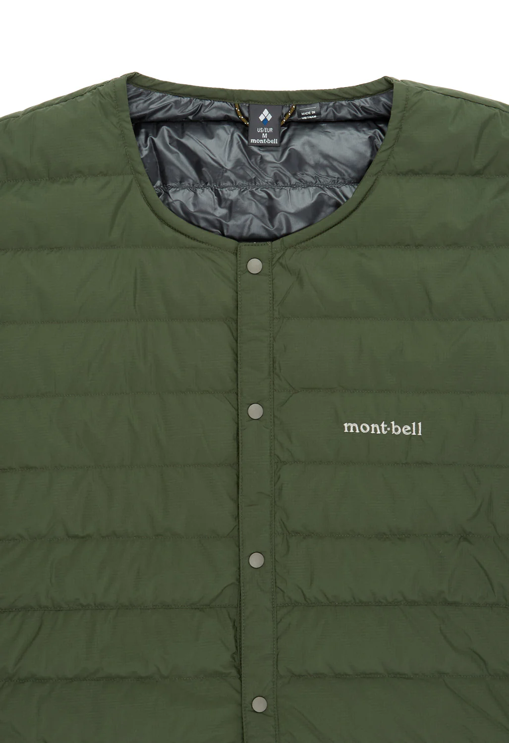Montbell Men's Superior Down Round Neck Jacket - Dark Green - Image 3
