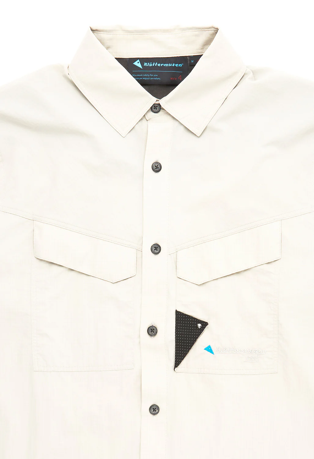 Klattermusen Men's Syn Long Sleeved Shirt - Silver Creme - Image 3