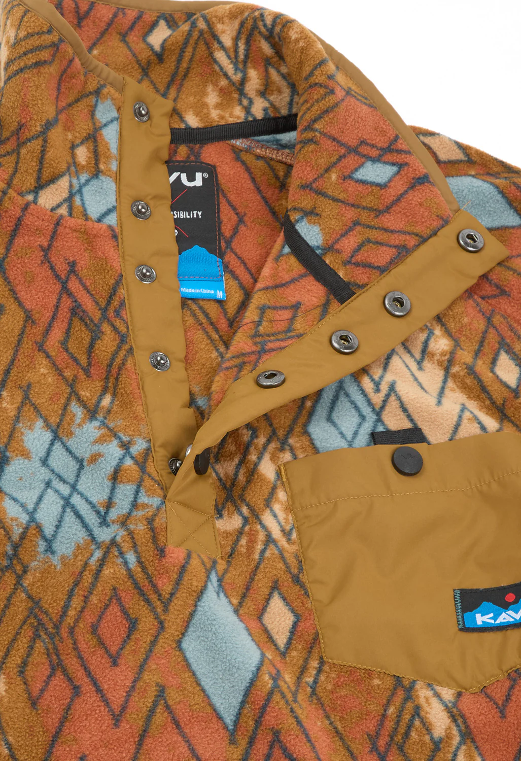 KAVU Men's Teannaway Fleece - Awhile Argyle - Image 5
