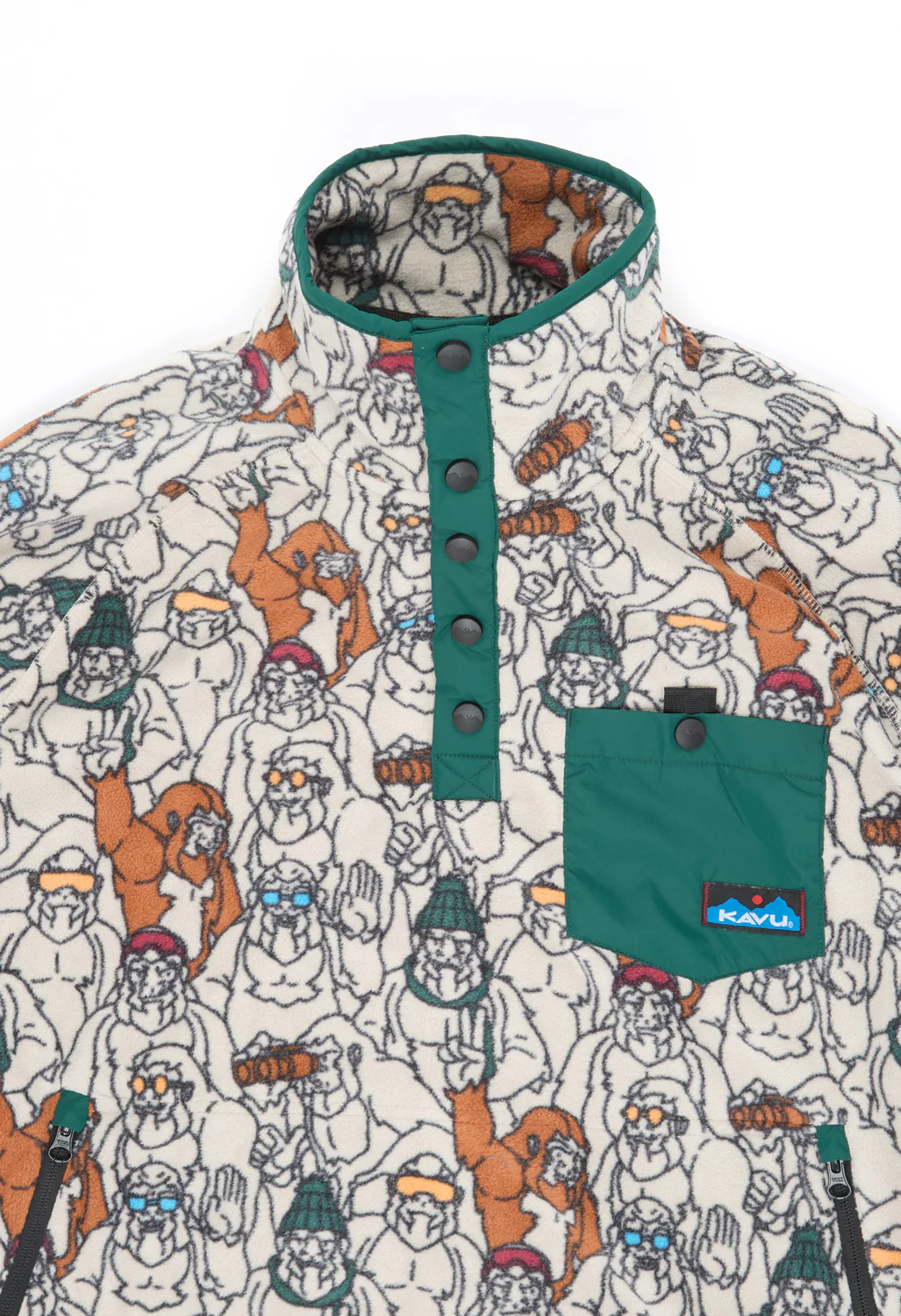 KAVU Men's Teannaway Fleece - Close Up - Image 3