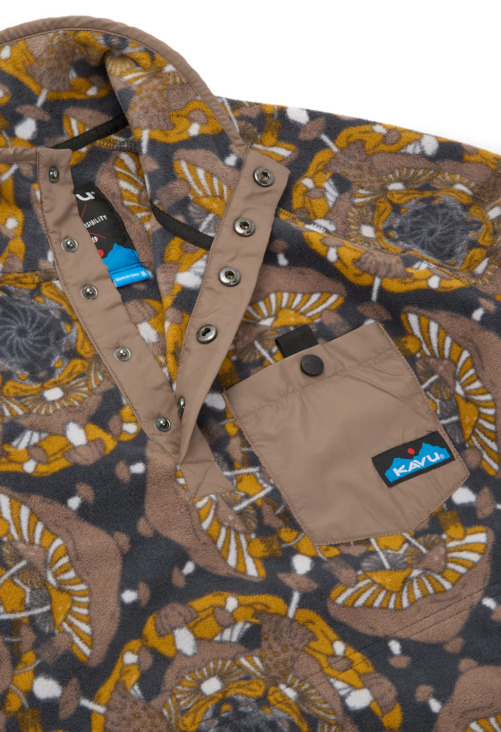 KAVU Men's Teannaway Fleece - Mushroom Montage - Image 4