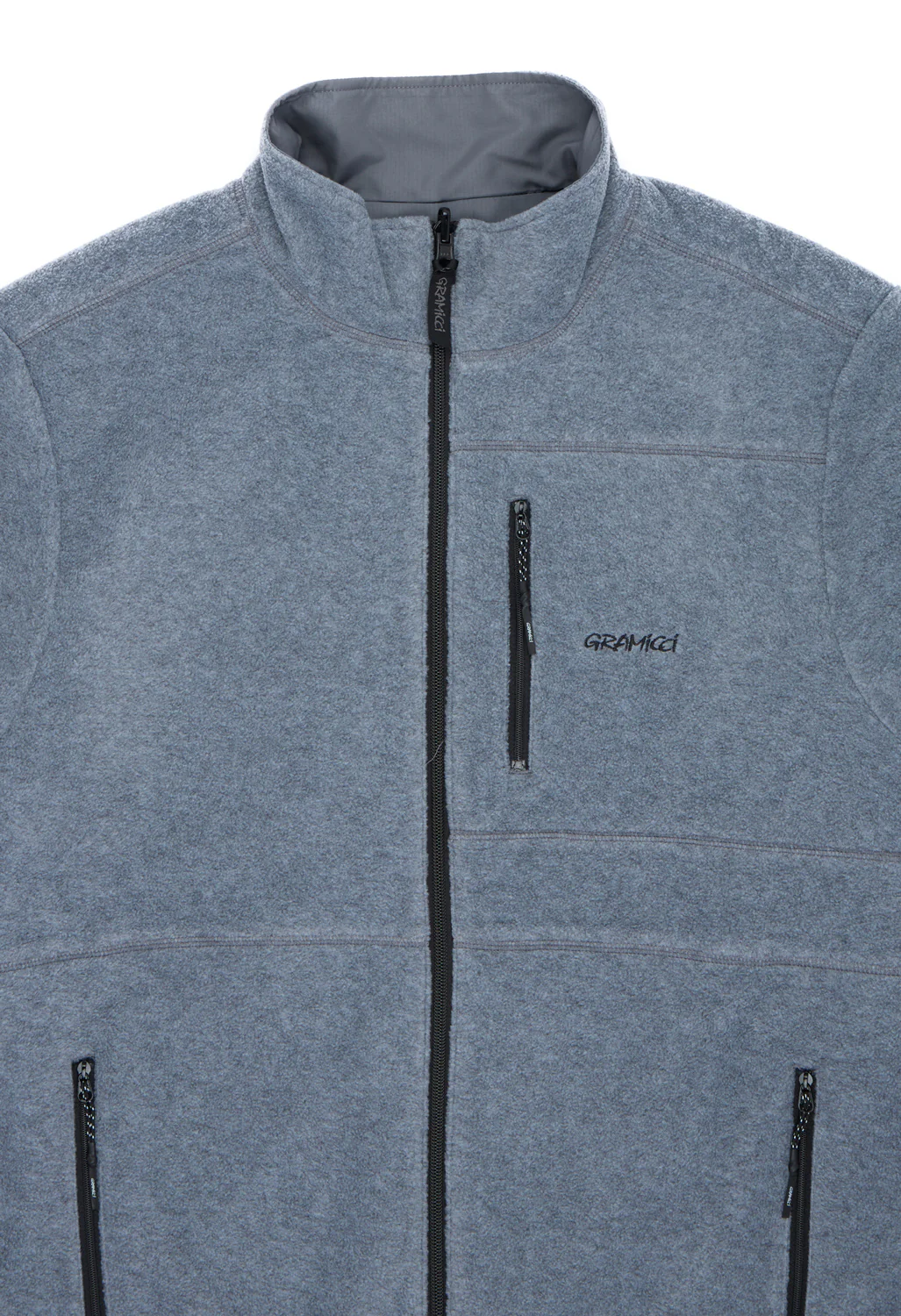 Gramicci Men's Thermal Fleece Reversible Jacket - Heather Grey - Image 3