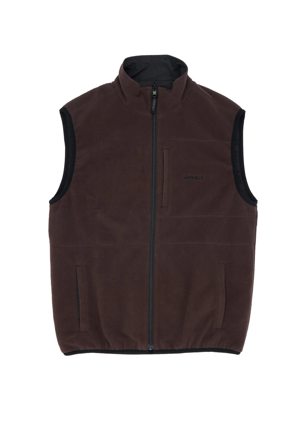 Gramicci Men's Thermal Fleece Reversible Vest - Tobacco