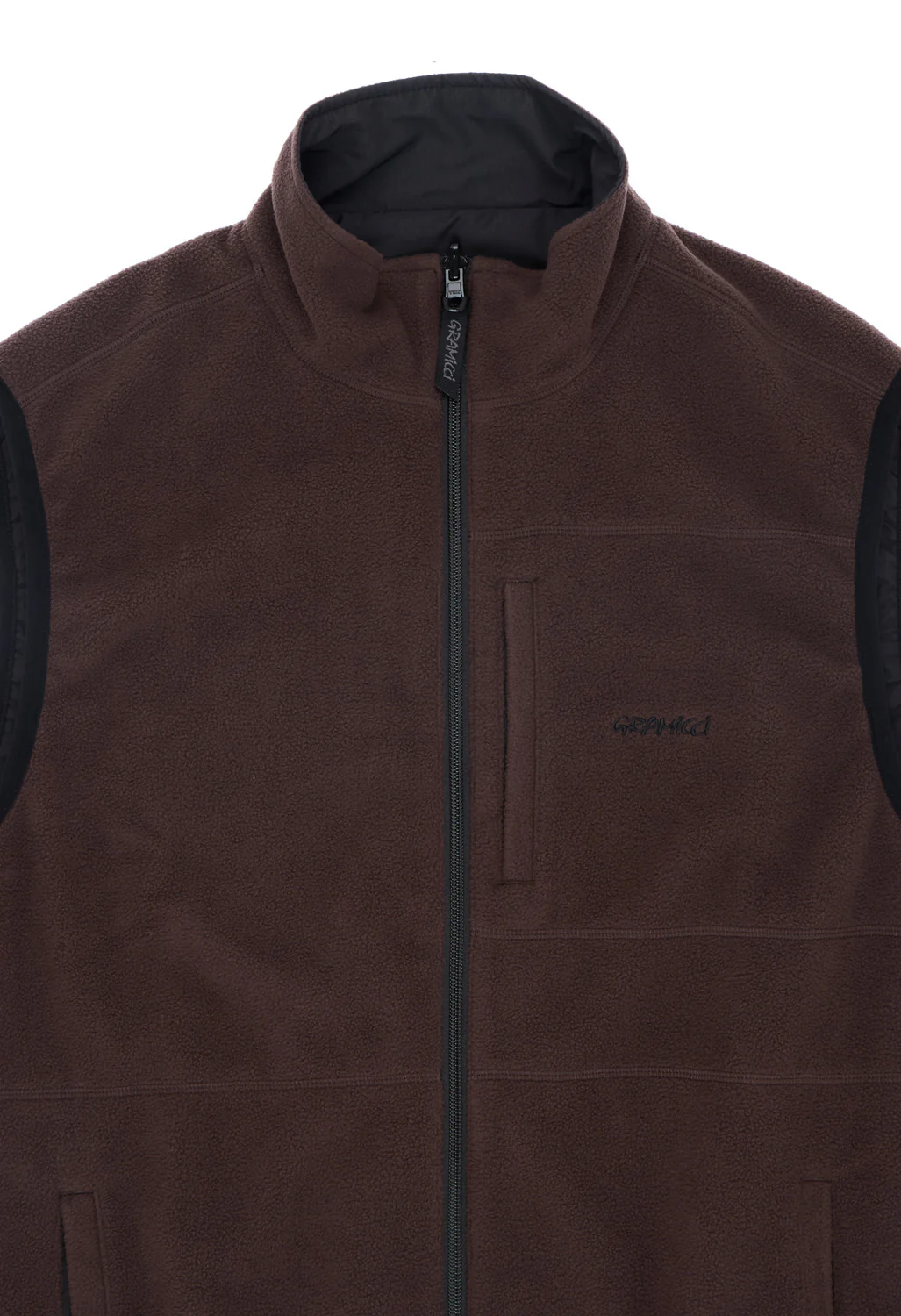 Gramicci Men's Thermal Fleece Reversible Vest - Tobacco - Image 3