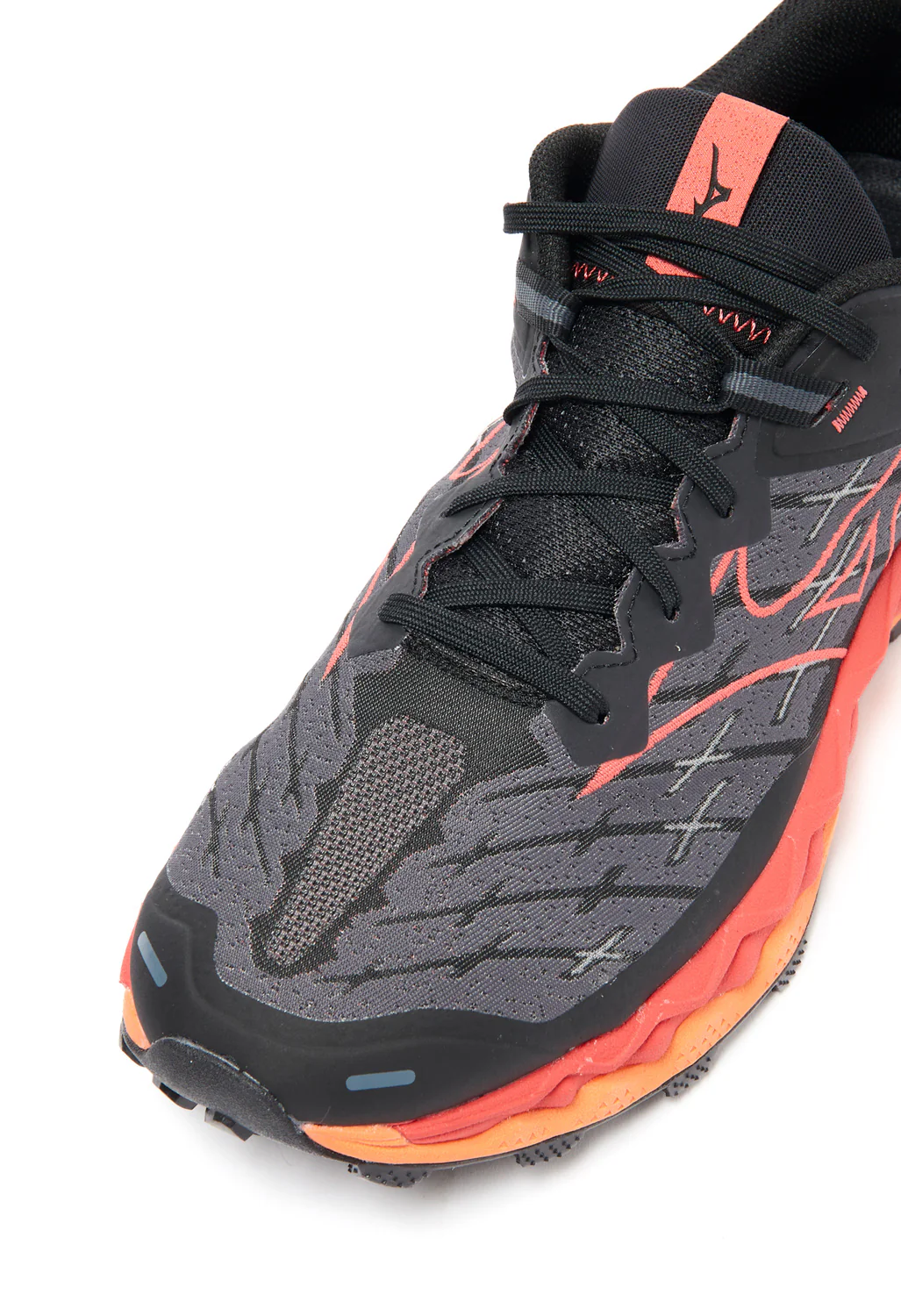 Mizuno Men's Wave Mujin 10 Trainers - Black / Cayenne / Nasturtium - Image 2