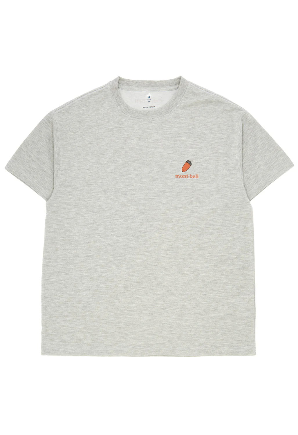 Montbell Men's Wickron Acorns T-Shirt - Light Grey - Image 2