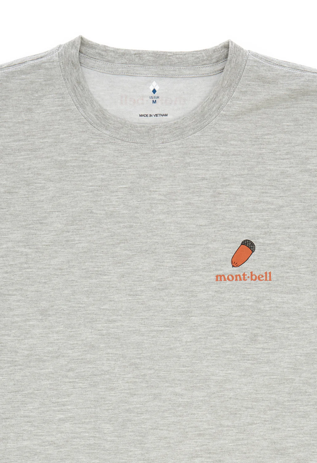 Montbell Men's Wickron Acorns T-Shirt - Light Grey - Image 3
