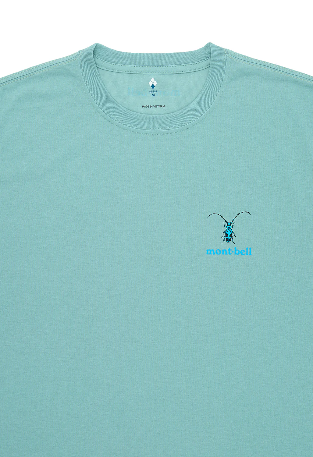 Montbell Men's Wickron Beetles T-Shirt - Light Blue - Image 3