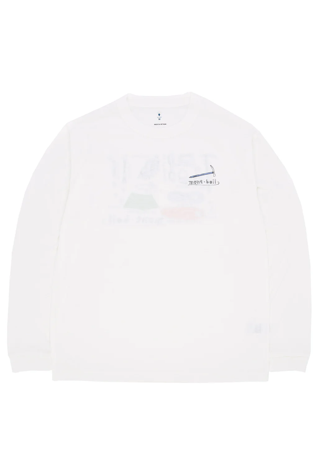 Montbell Men's Wickron Mountain Gear Long Sleeve T-Shirt - White - Image 2