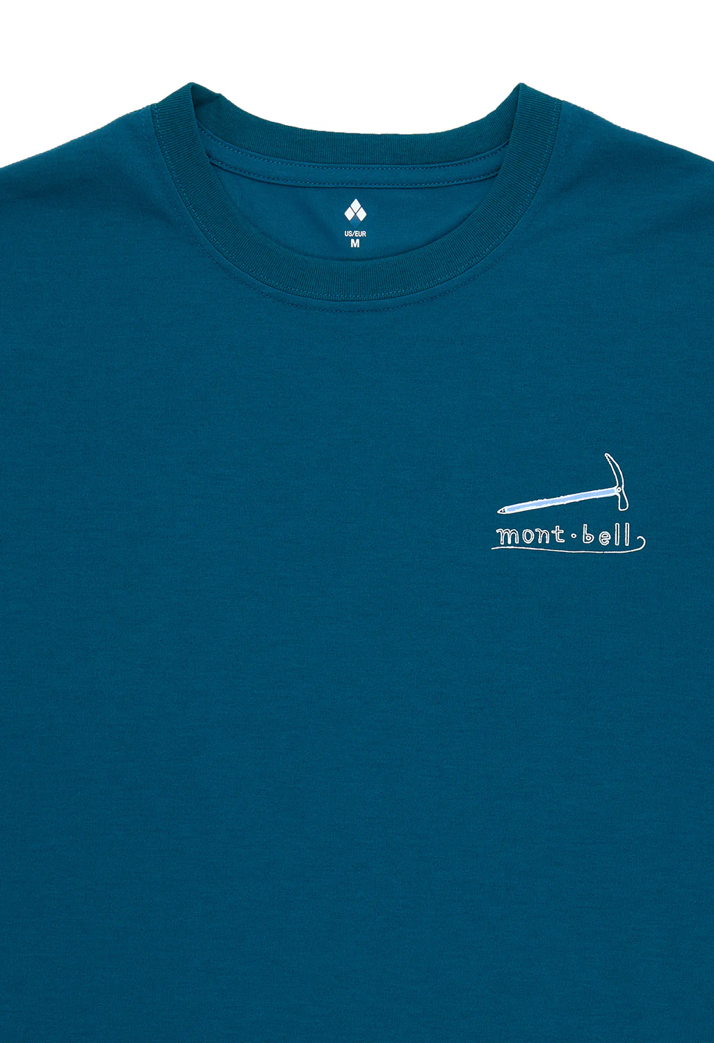 Montbell Men's Wickron Mountain Gear T-Shirt - Blue Green - Image 3