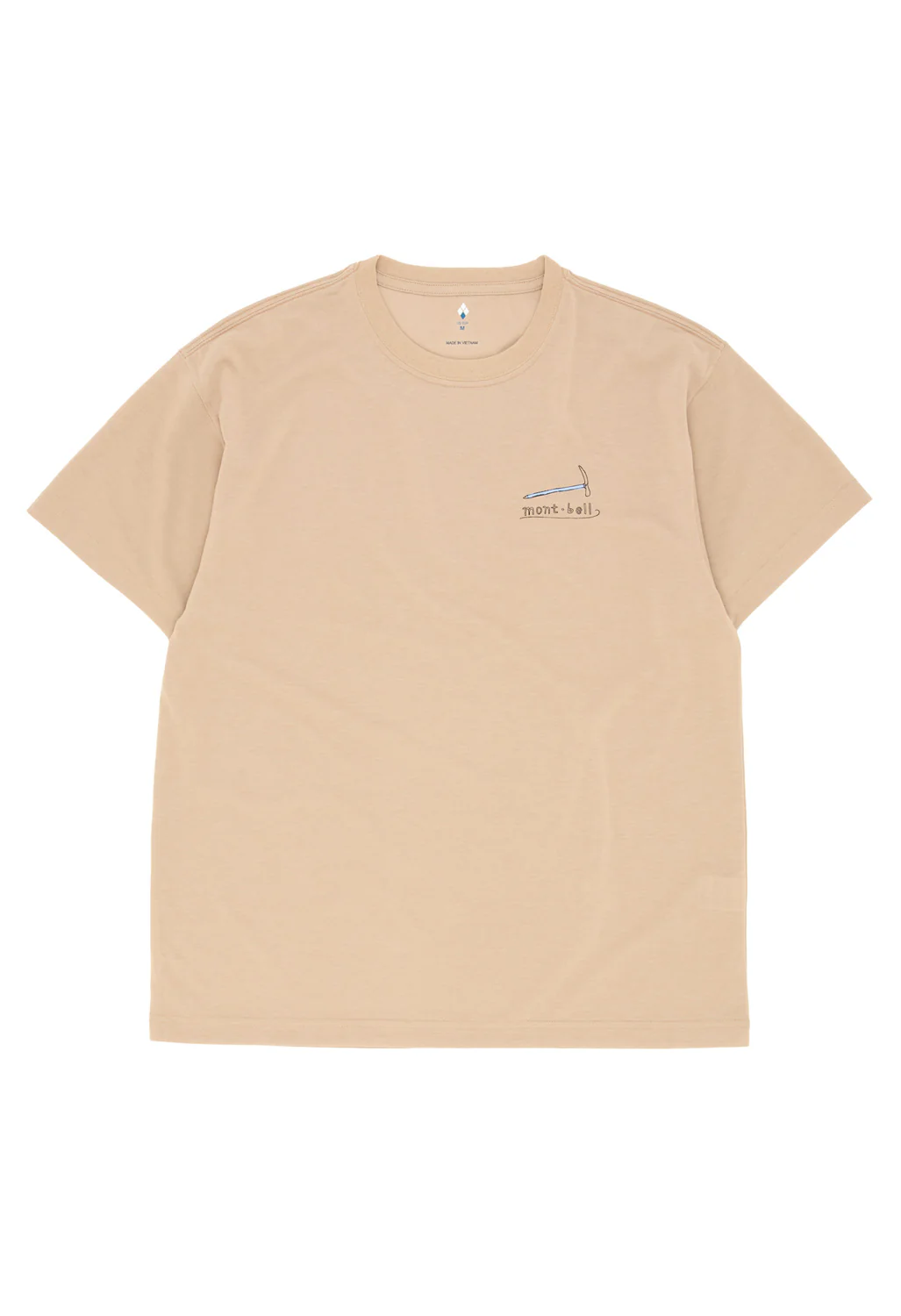 Montbell Men's Wickron Mountain Gear T-Shirt - Tan - Image 2
