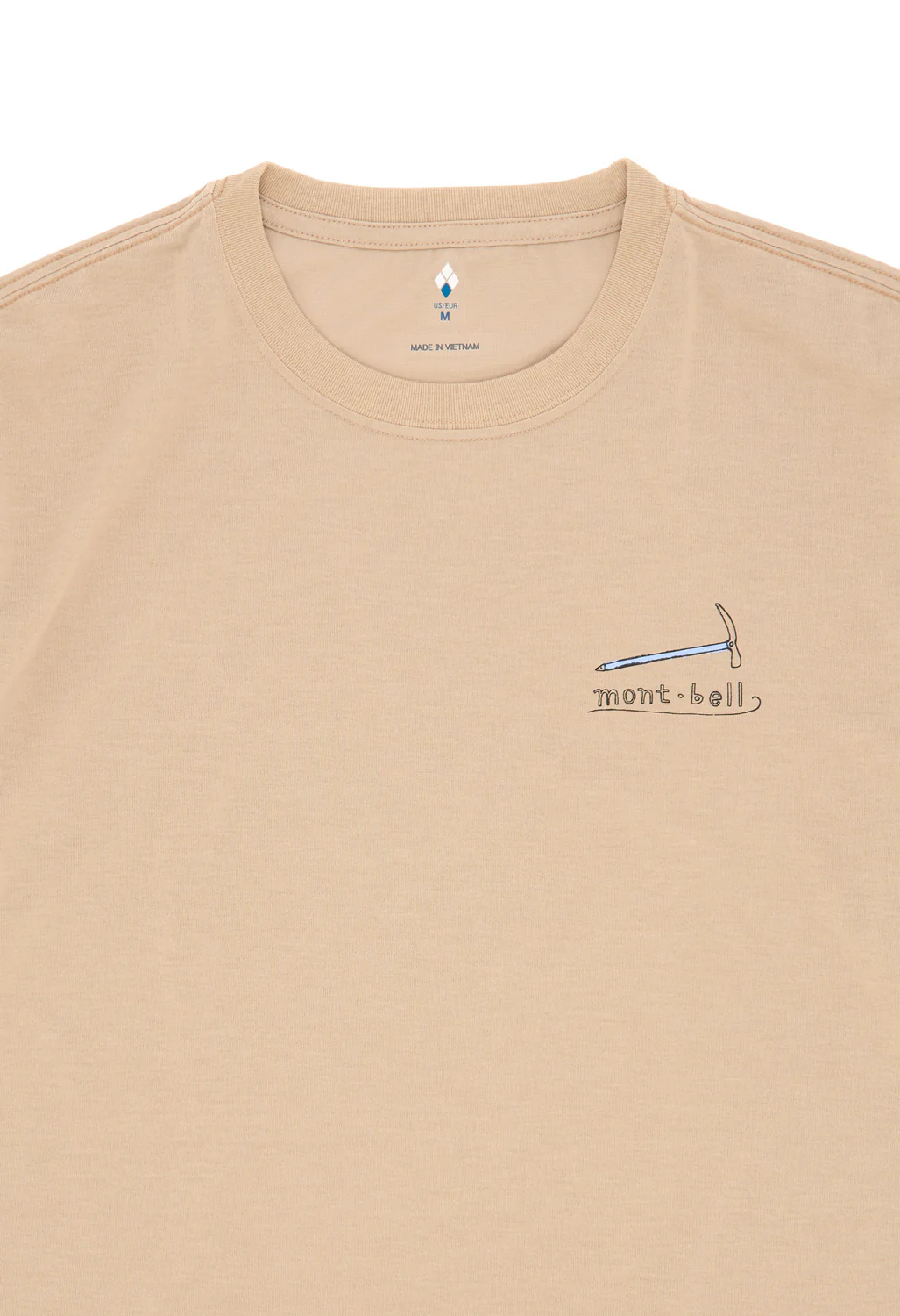 Montbell Men's Wickron Mountain Gear T-Shirt - Tan - Image 3