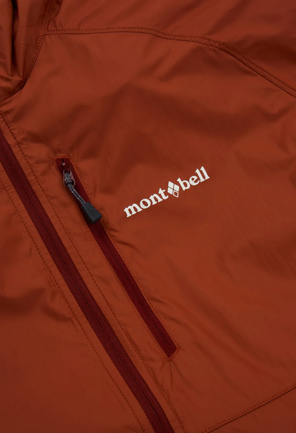Montbell Men's Wind Blast Hooded Jacket - Orange - Image 4