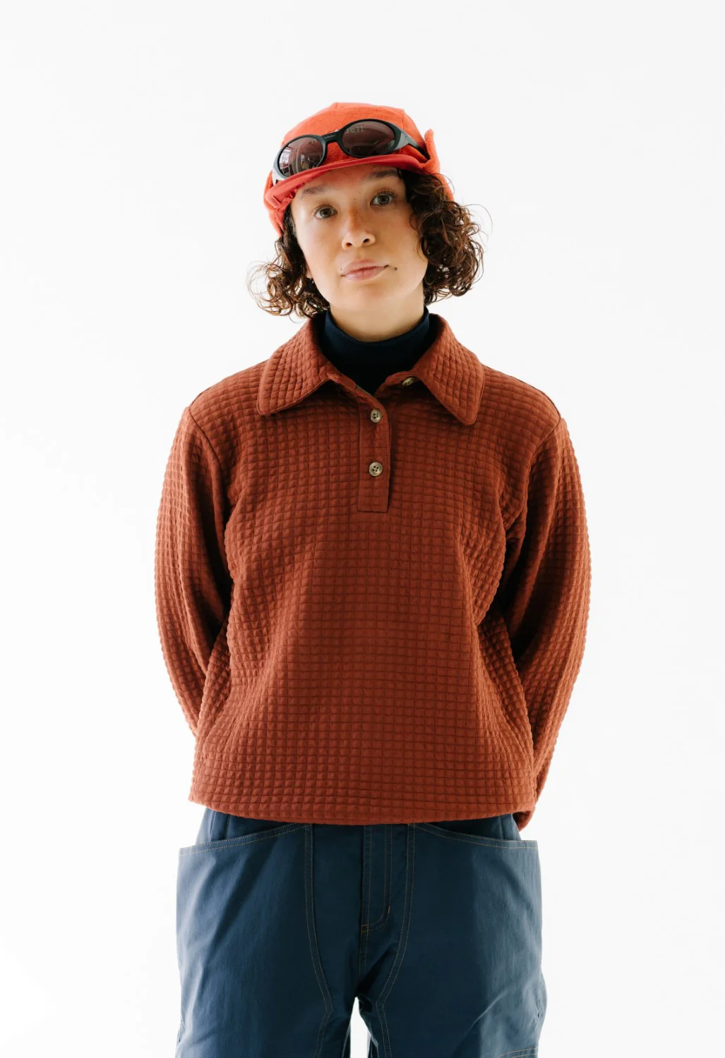 Women's Hikerkind Merino Ribbed Turtleneck 01 - Woad - Image 5