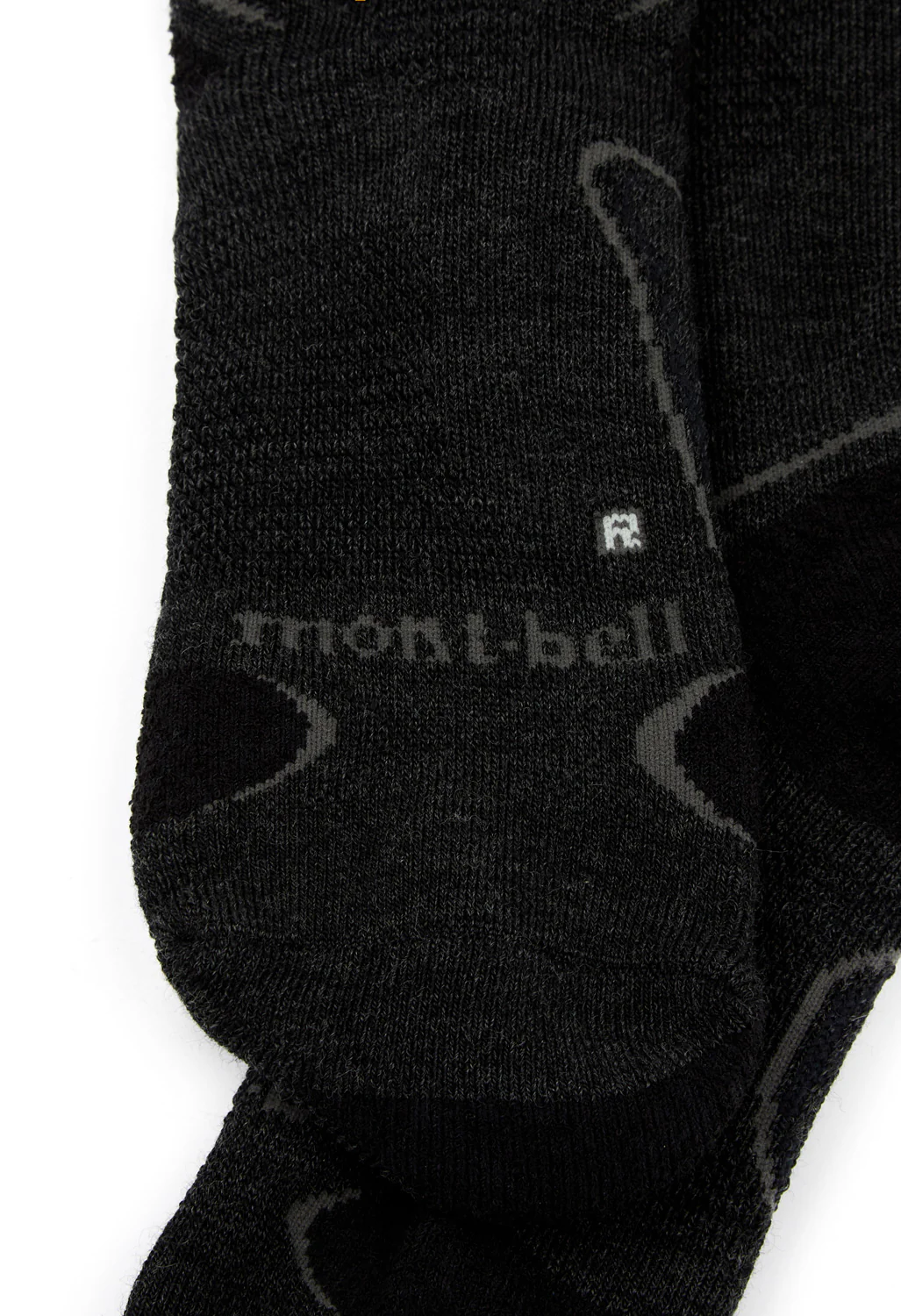 Montbell Merino Wool Supportec Trekking Socks - Dark Charcoal - Image 2