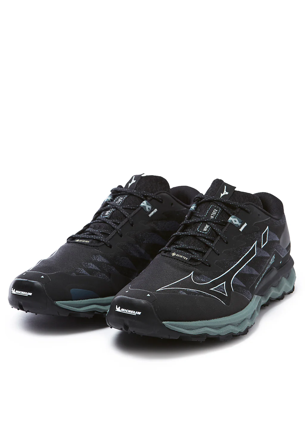 Mizuno Men's Wave Daichi GORE-TEX 7 Trainers - Black/Ombre Blue/Stormy Weather - Image 3
