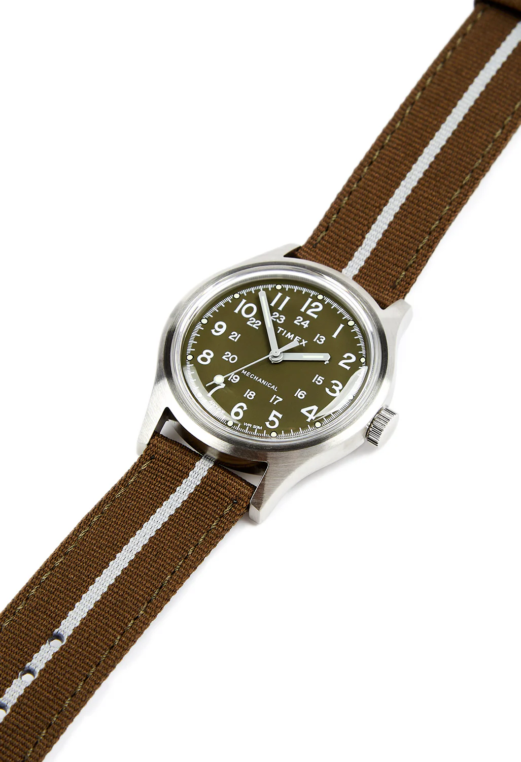 Timex MK1 Mechanical Watch - Stainless Steel / Green / Green