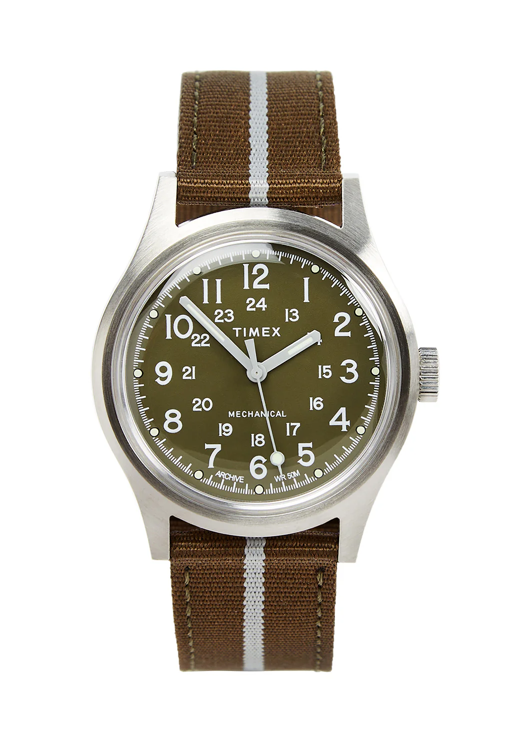 Timex MK1 Mechanical Watch - Stainless Steel / Green / Green - Image 2
