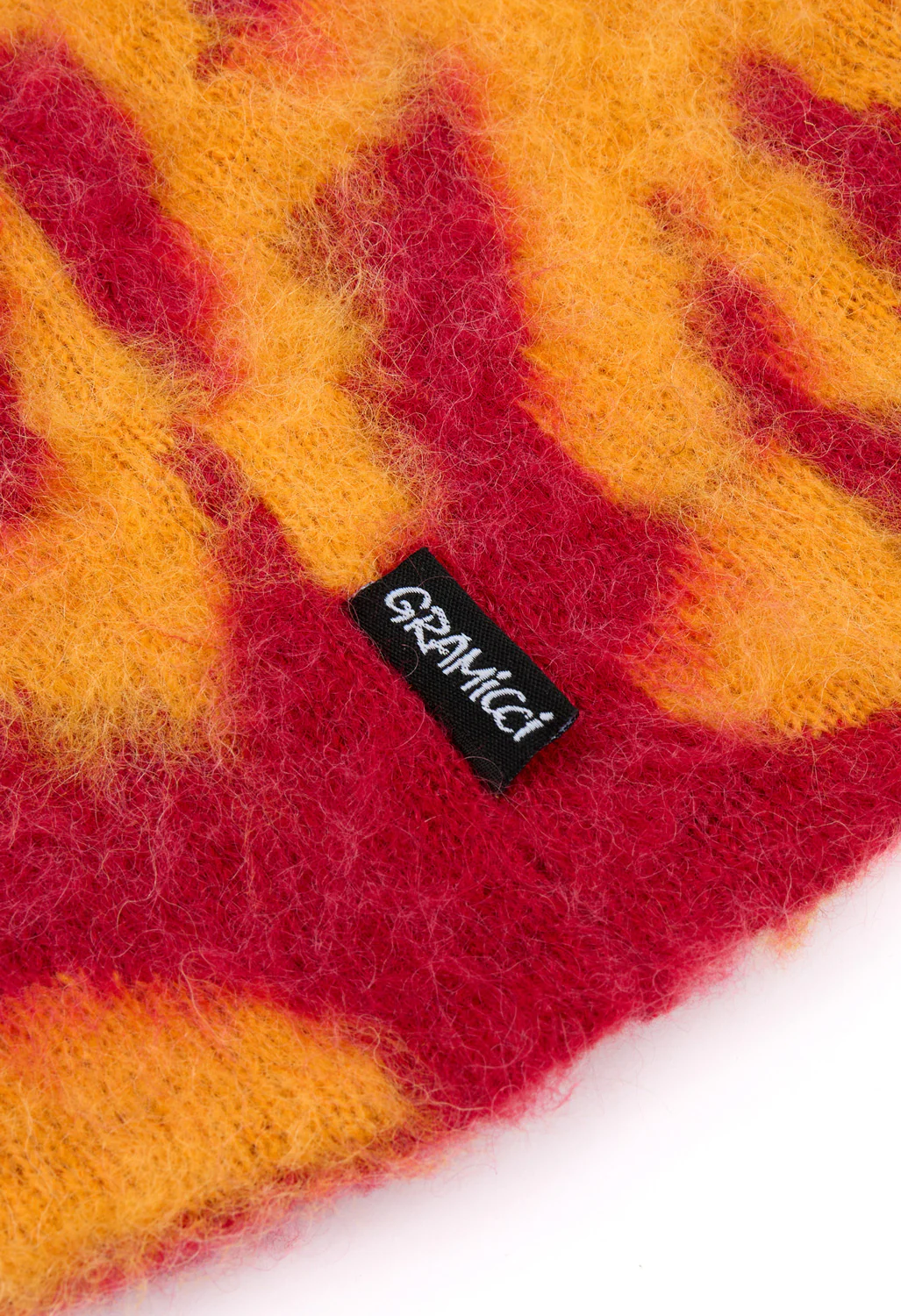 Gramicci Mohair Burly Runningman Beanie - Burnt Orange - Image 3