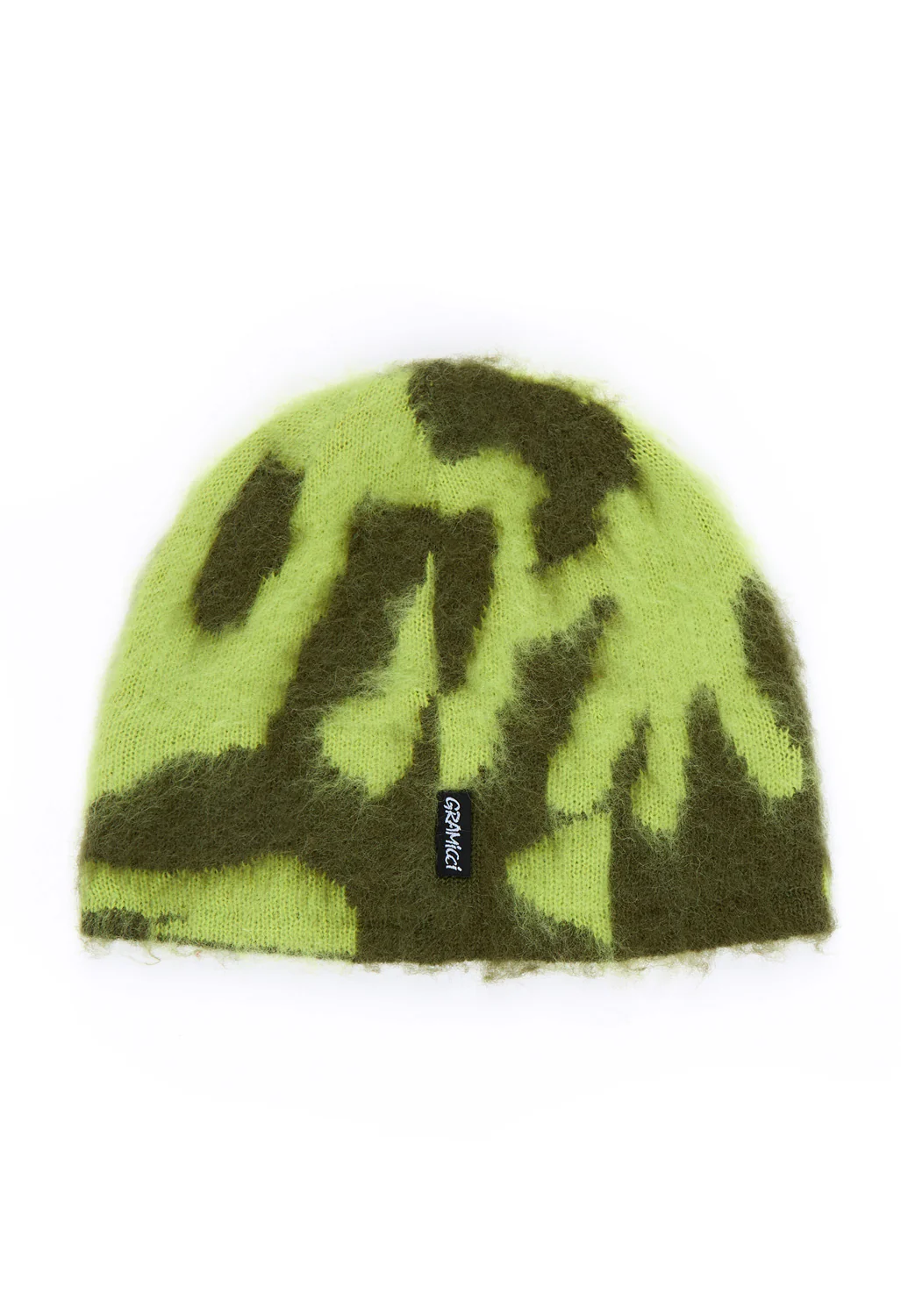 Gramicci Mohair Burly Runningman Beanie - Chartreuse