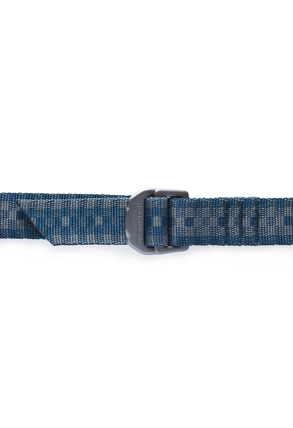 Montbell Aluminum Buckle Web Belt - Blue Check - Image 2