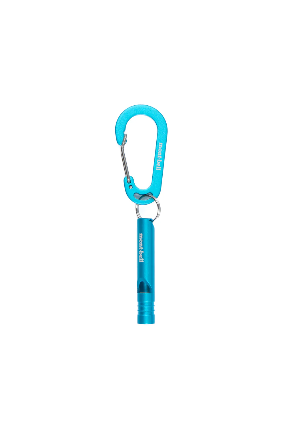 Montbell Aluminum Whistle Small - Cyan Blue