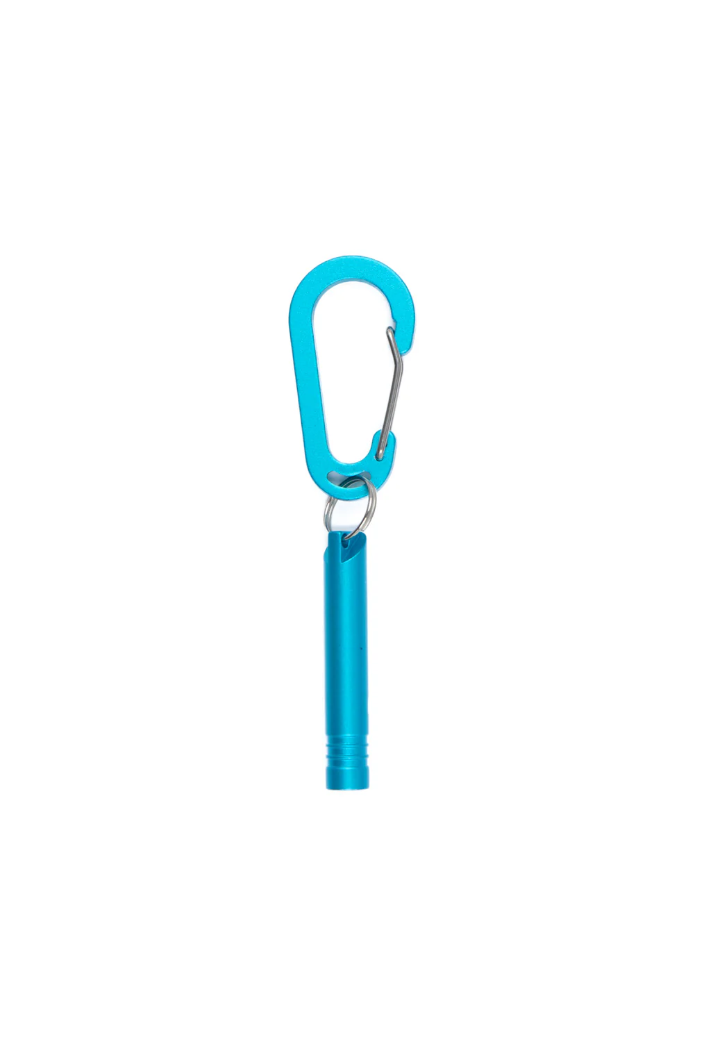 Montbell Aluminum Whistle Small - Cyan Blue - Image 4