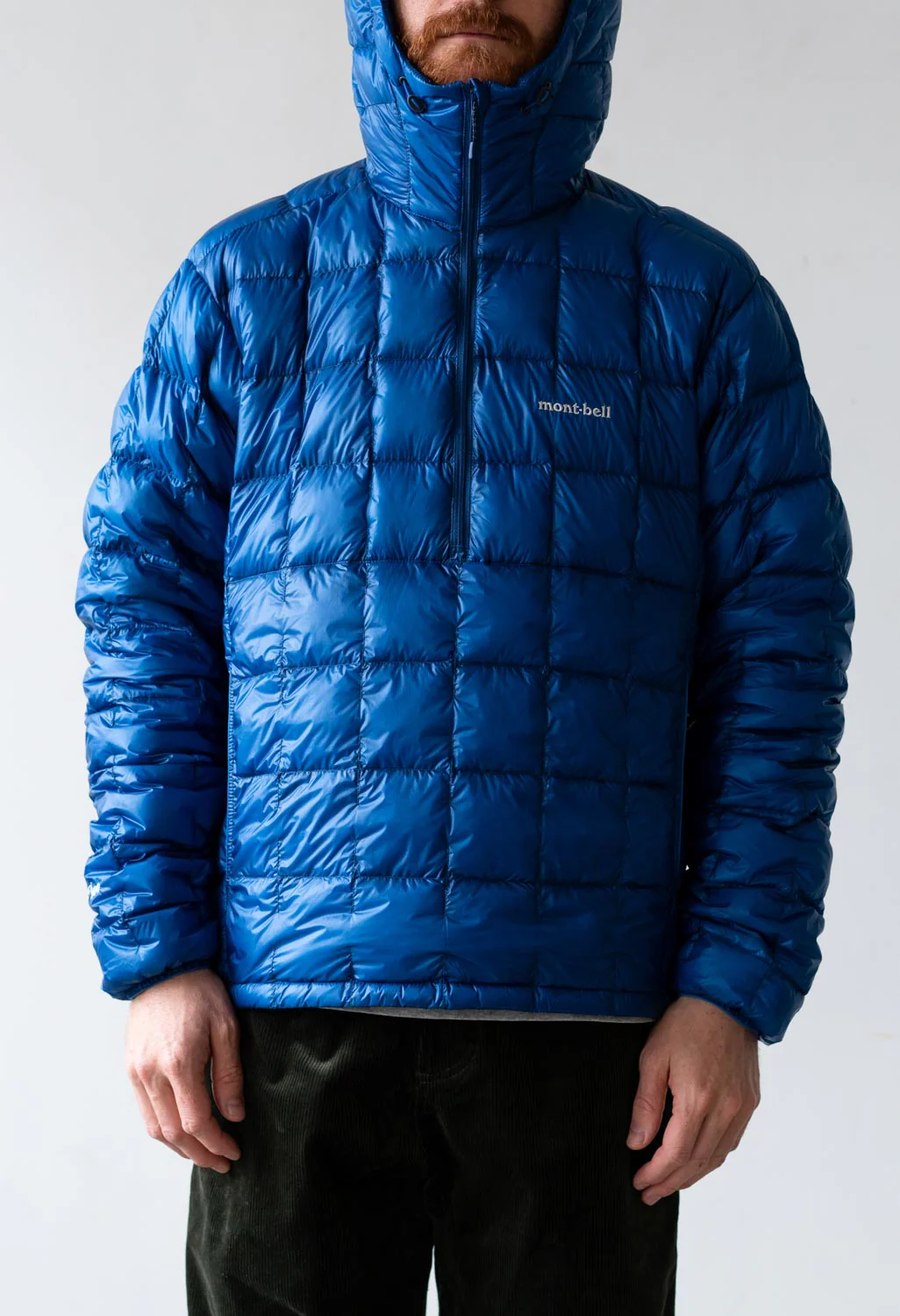 Montbell Men's Ex Light Down Anorak - Primary Blue - Image 6