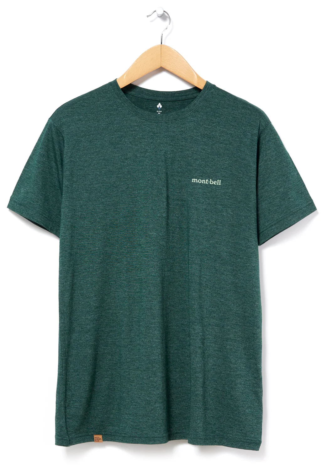 Montbell Men's Merino Wool Plus Light T-Shirt - Dark Green
