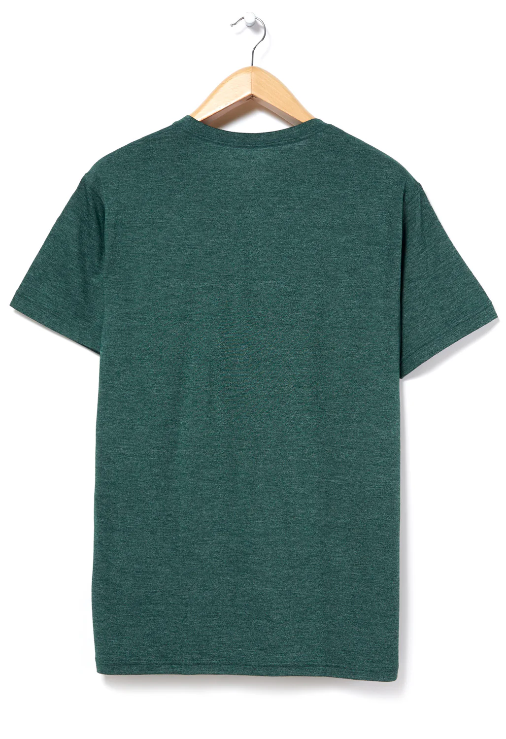 Montbell Men's Merino Wool Plus Light T-Shirt - Dark Green - Image 2