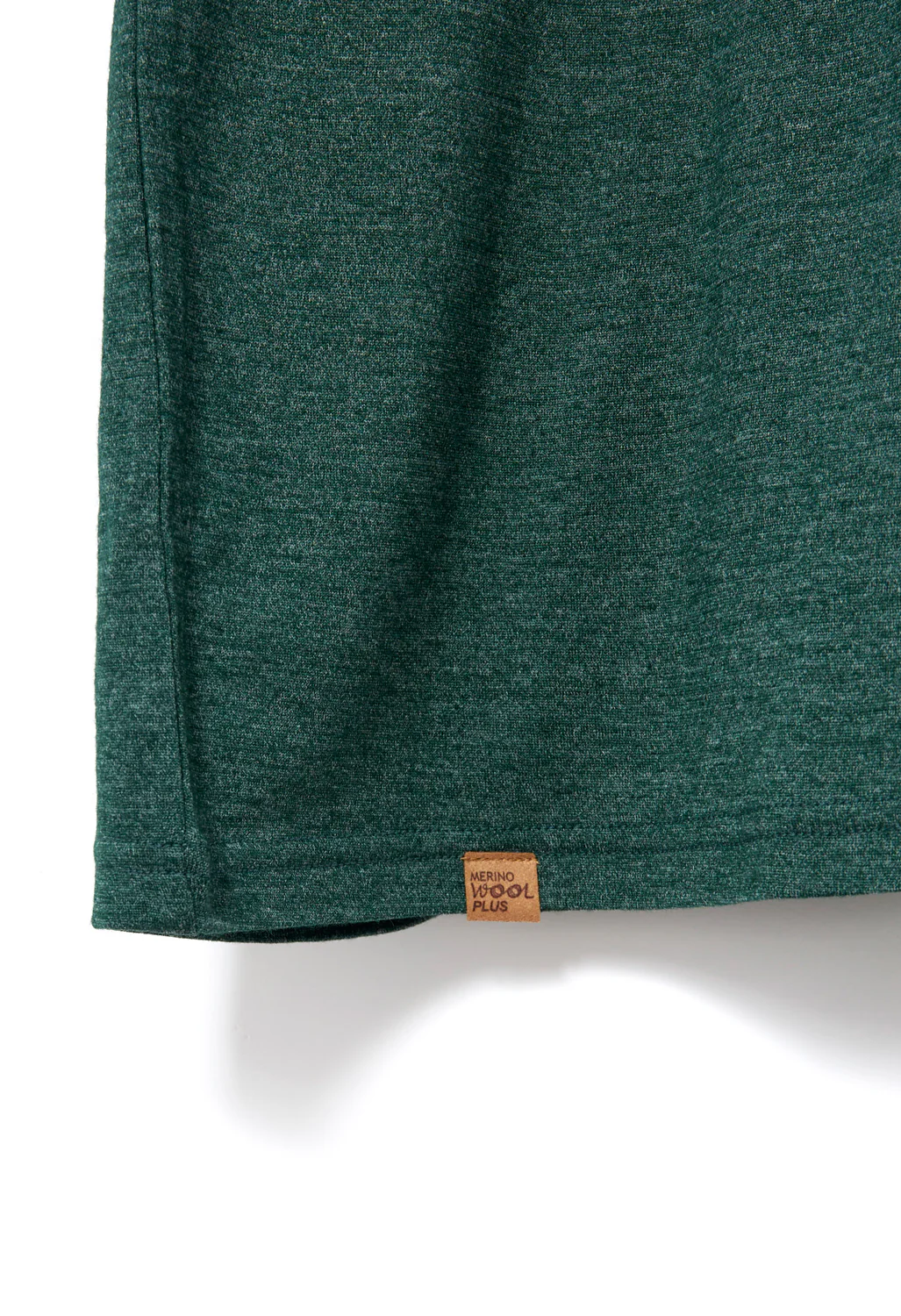 Montbell Men's Merino Wool Plus Light T-Shirt - Dark Green - Image 4