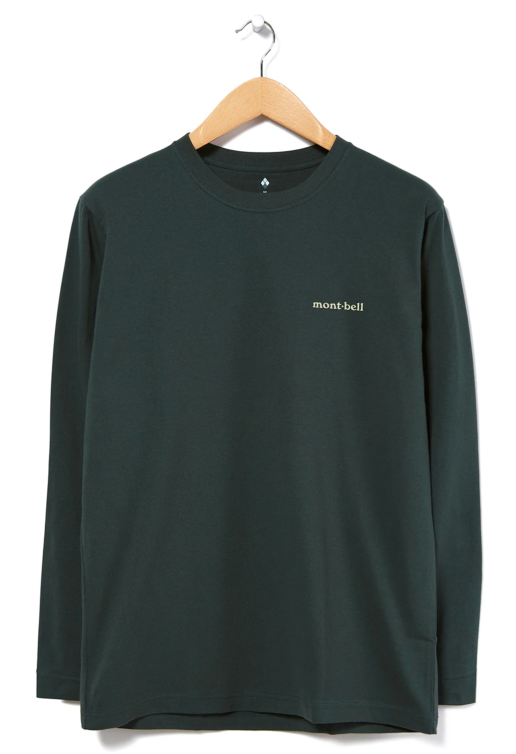 Montbell Men's Pear Skin Cotton Long Sleeve T-Shirt - Hunter Green
