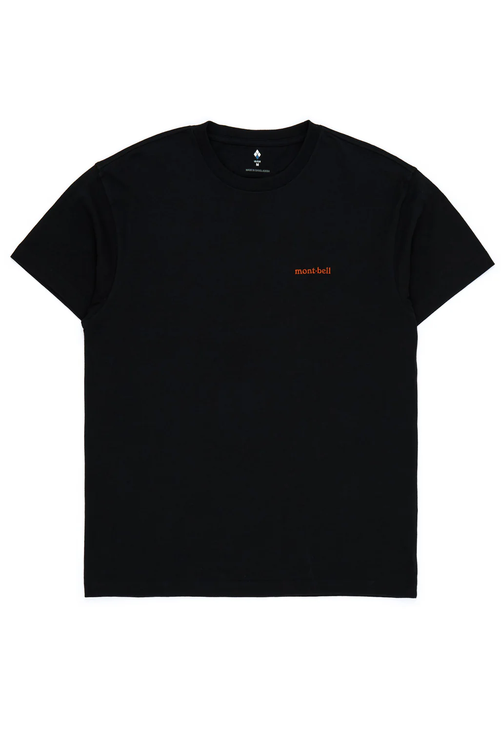 Montbell Men's Pear Skin Cotton Standing on the Lake T-Shirt - Black - Image 2