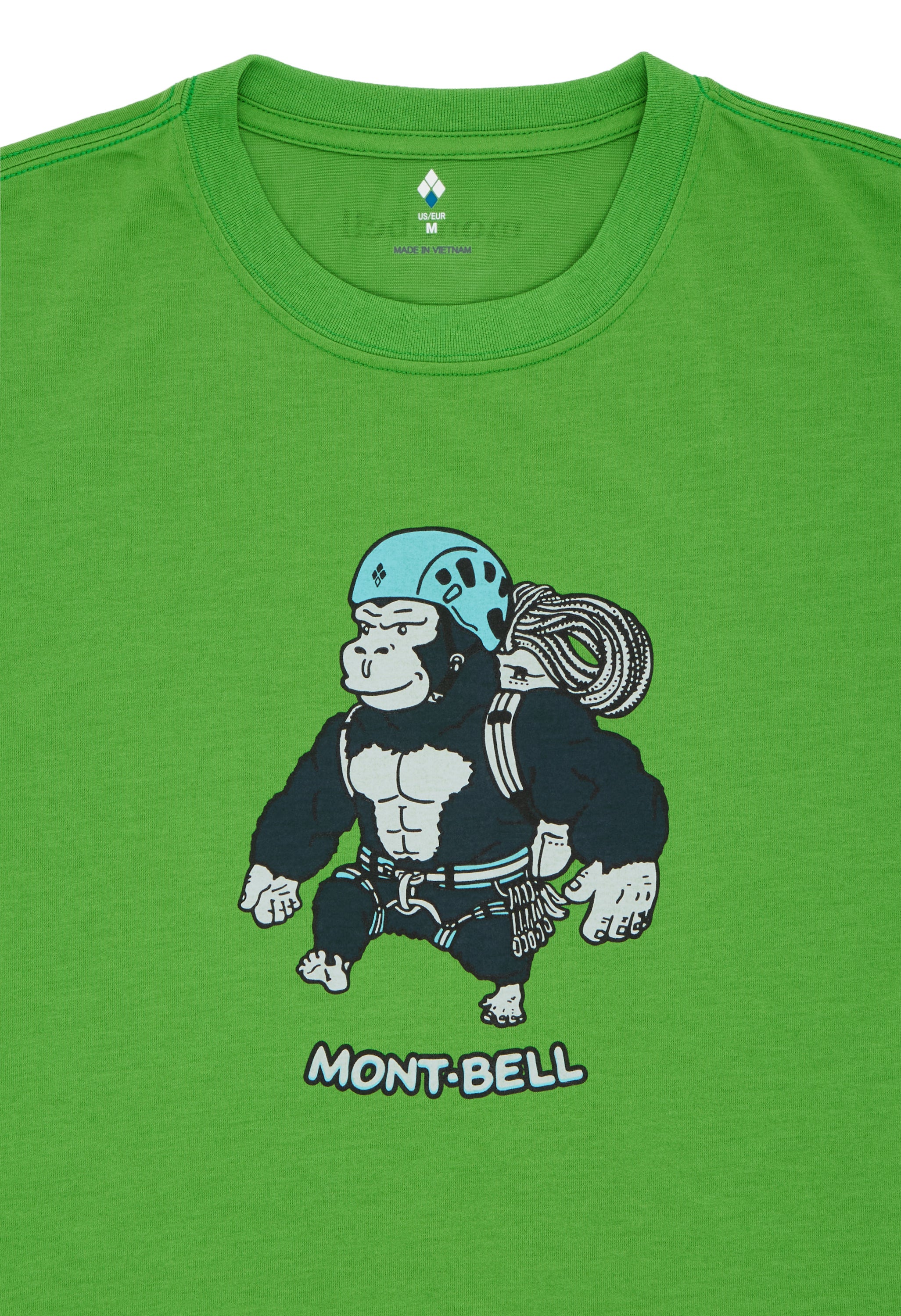 Montbell Men's Wickron Gorilla Climbing T-Shirt - Green - Image 3