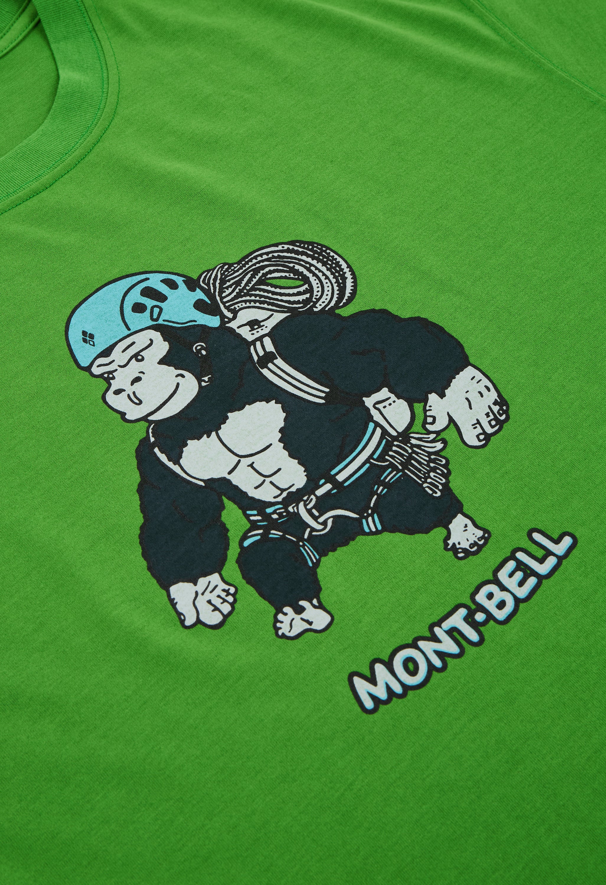 Montbell Men's Wickron Gorilla Climbing T-Shirt - Green - Image 4