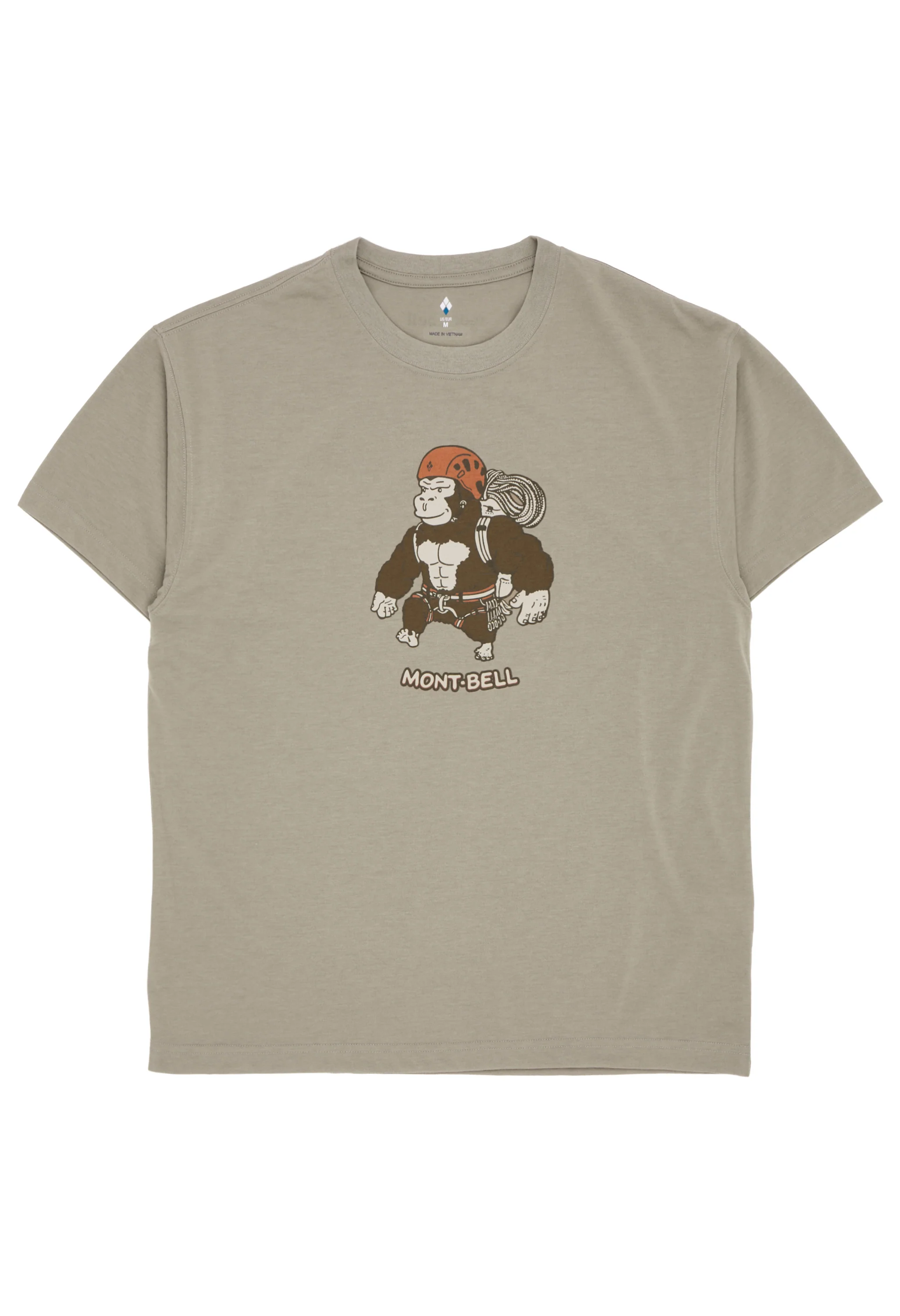 Montbell Men's Wickron Gorilla Climbing T-Shirt - Tan