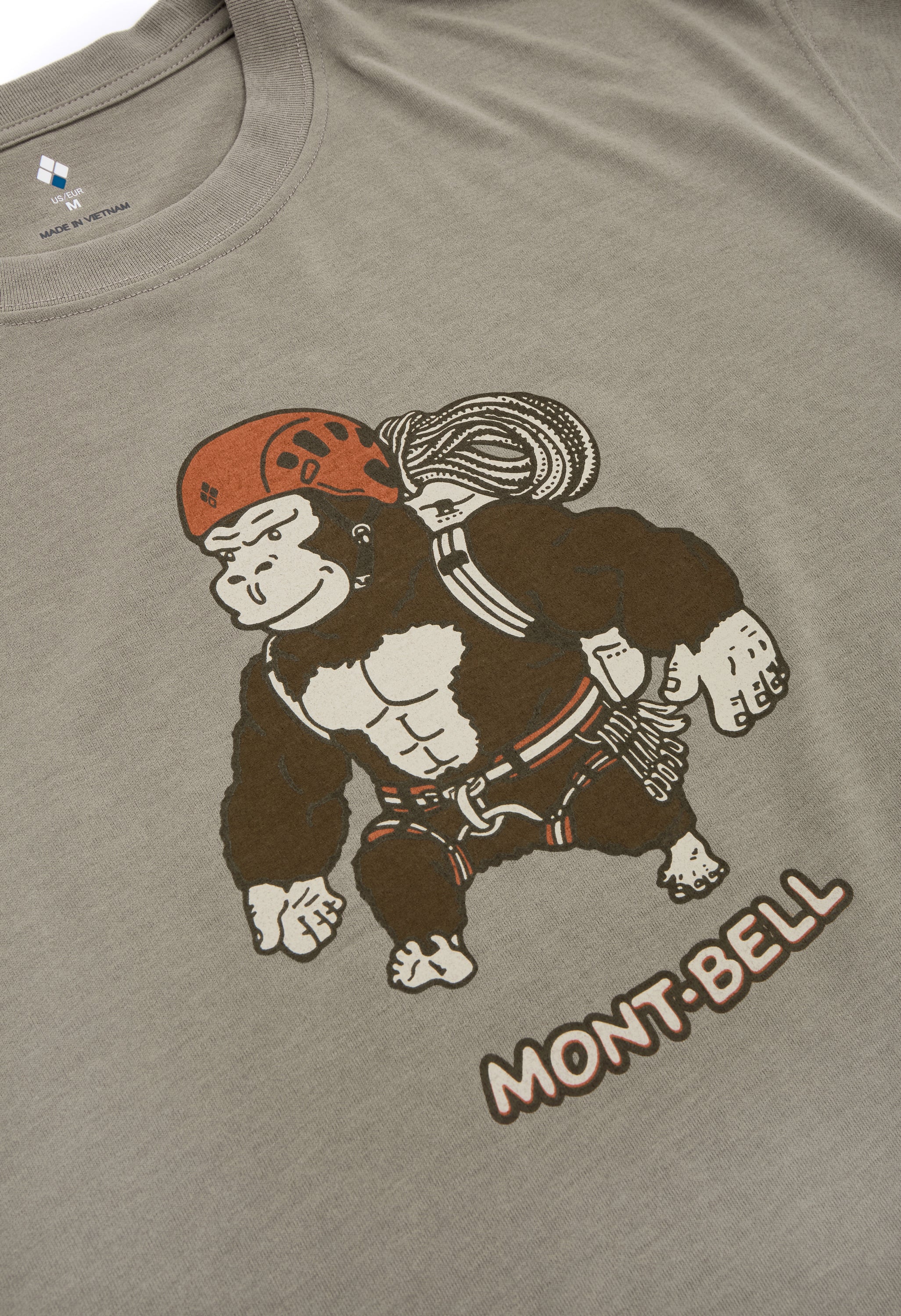 Montbell Men's Wickron Gorilla Climbing T-Shirt - Tan - Image 4