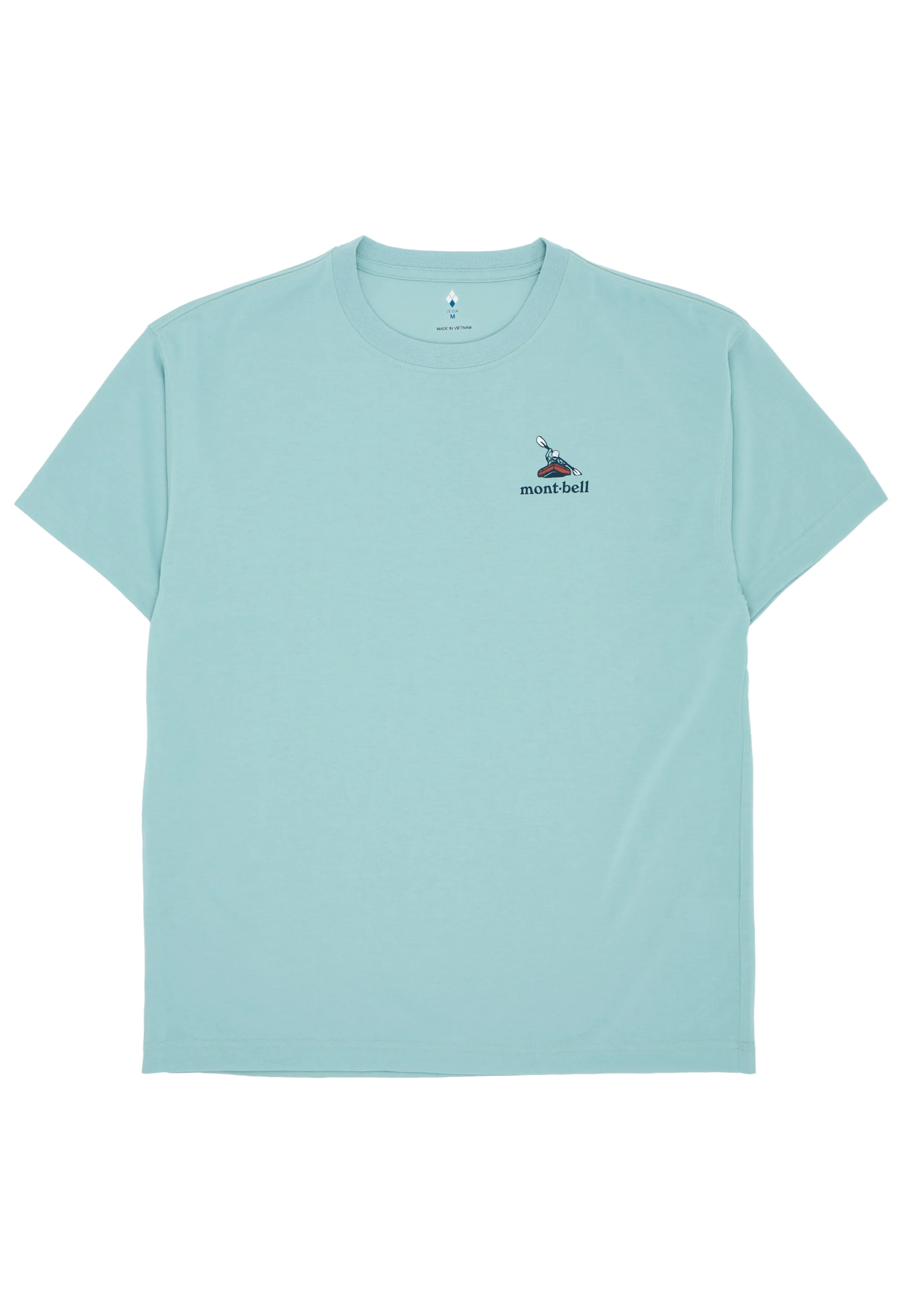Montbell Men's Wickron River Trip T-Shirt - Light Blue - Image 2