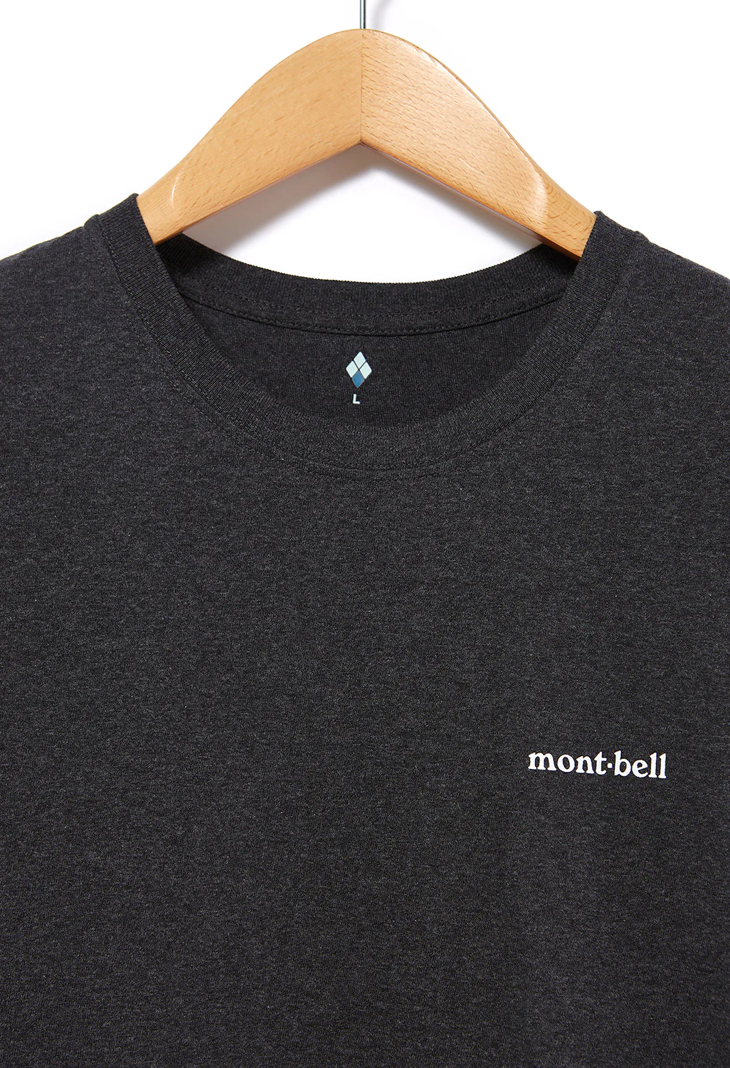 Montbell Pear Skin Cotton Dangai T-Shirt - Dark Charcoal - Image 3