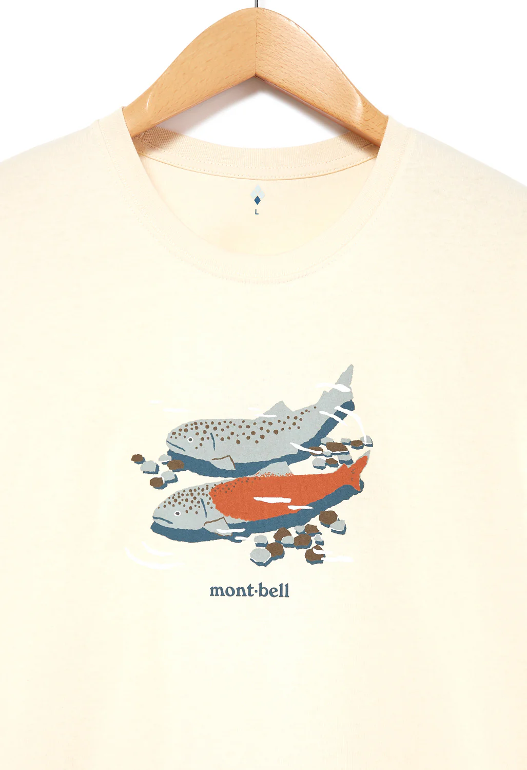 Montbell Pear Skin Cotton Ito T-Shirt - Natural - Image 3