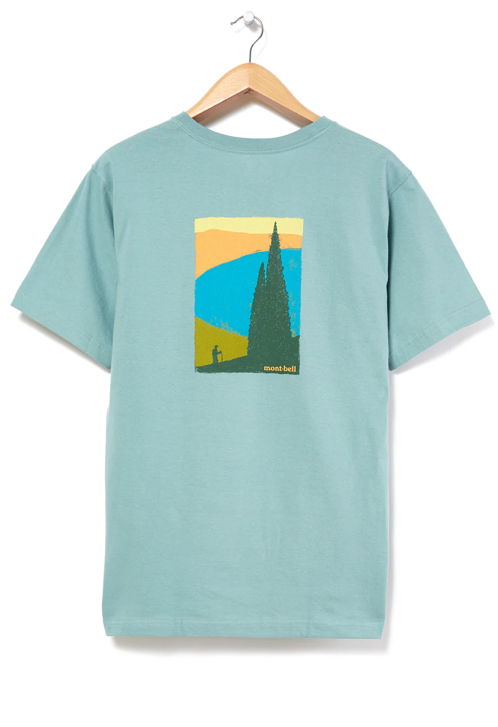 Montbell Pear Skin Cotton Kohan No Oka T-Shirt - Jade