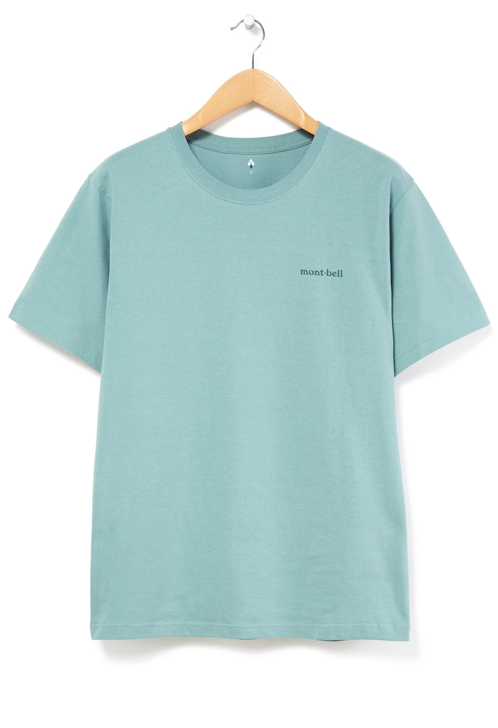 Montbell Pear Skin Cotton Kohan No Oka T-Shirt - Jade - Image 2