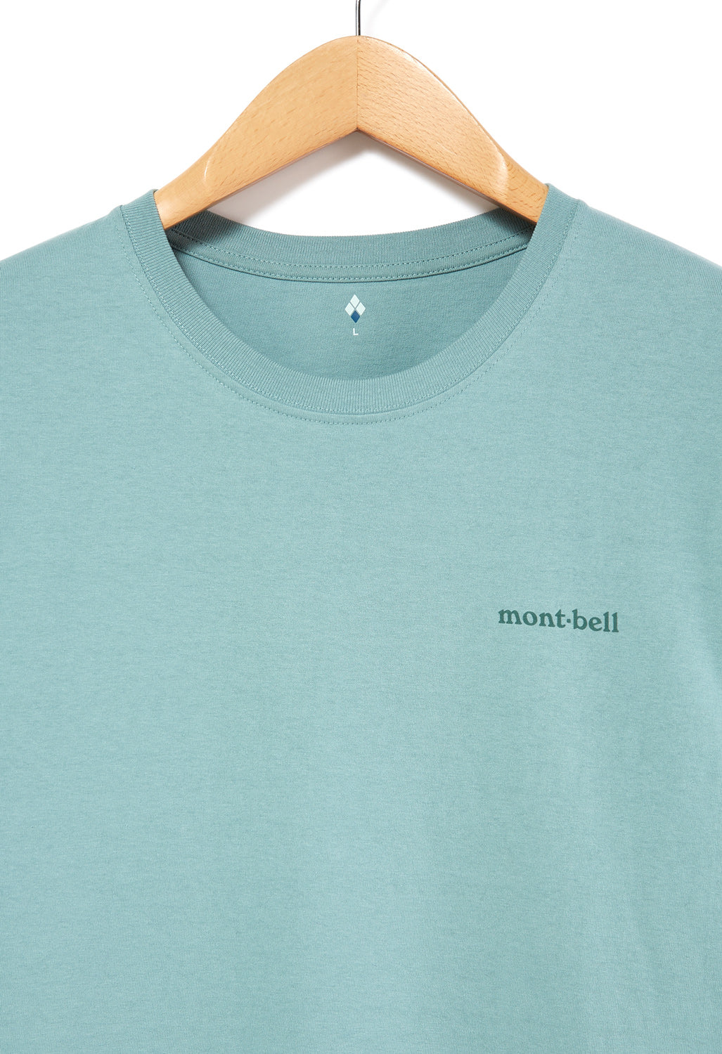 Montbell Pear Skin Cotton Kohan No Oka T-Shirt - Jade - Image 3