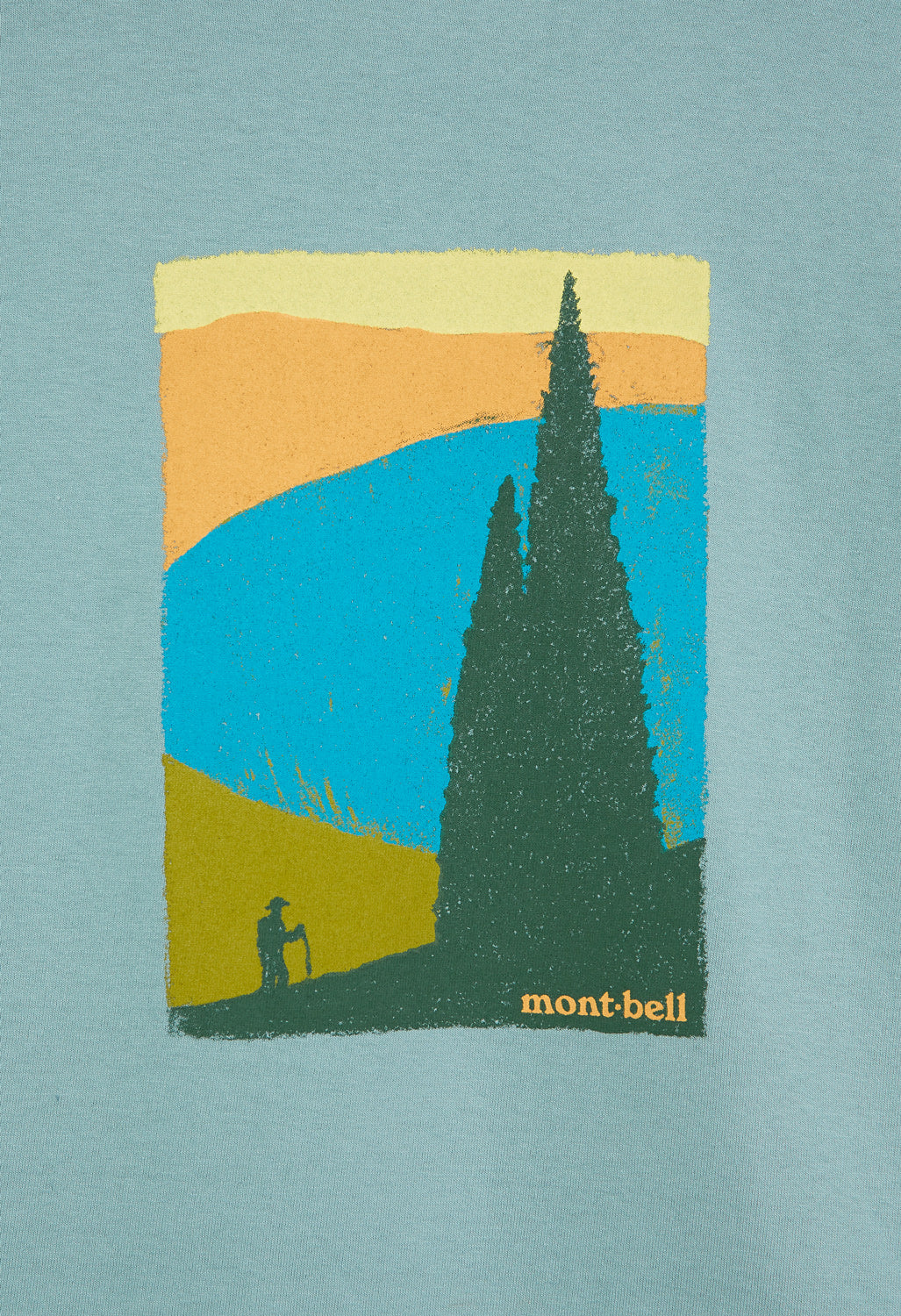 Montbell Pear Skin Cotton Kohan No Oka T-Shirt - Jade - Image 4