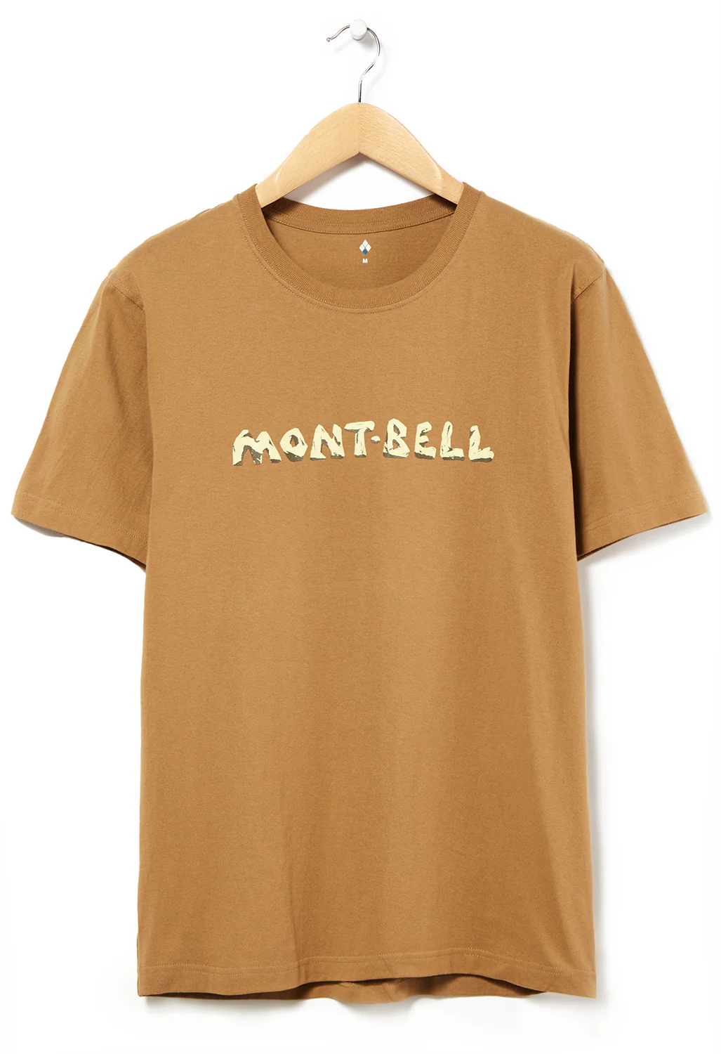 Montbell Pear Skin Cotton mont-bell Iwa Logo T-Shirt - Brown
