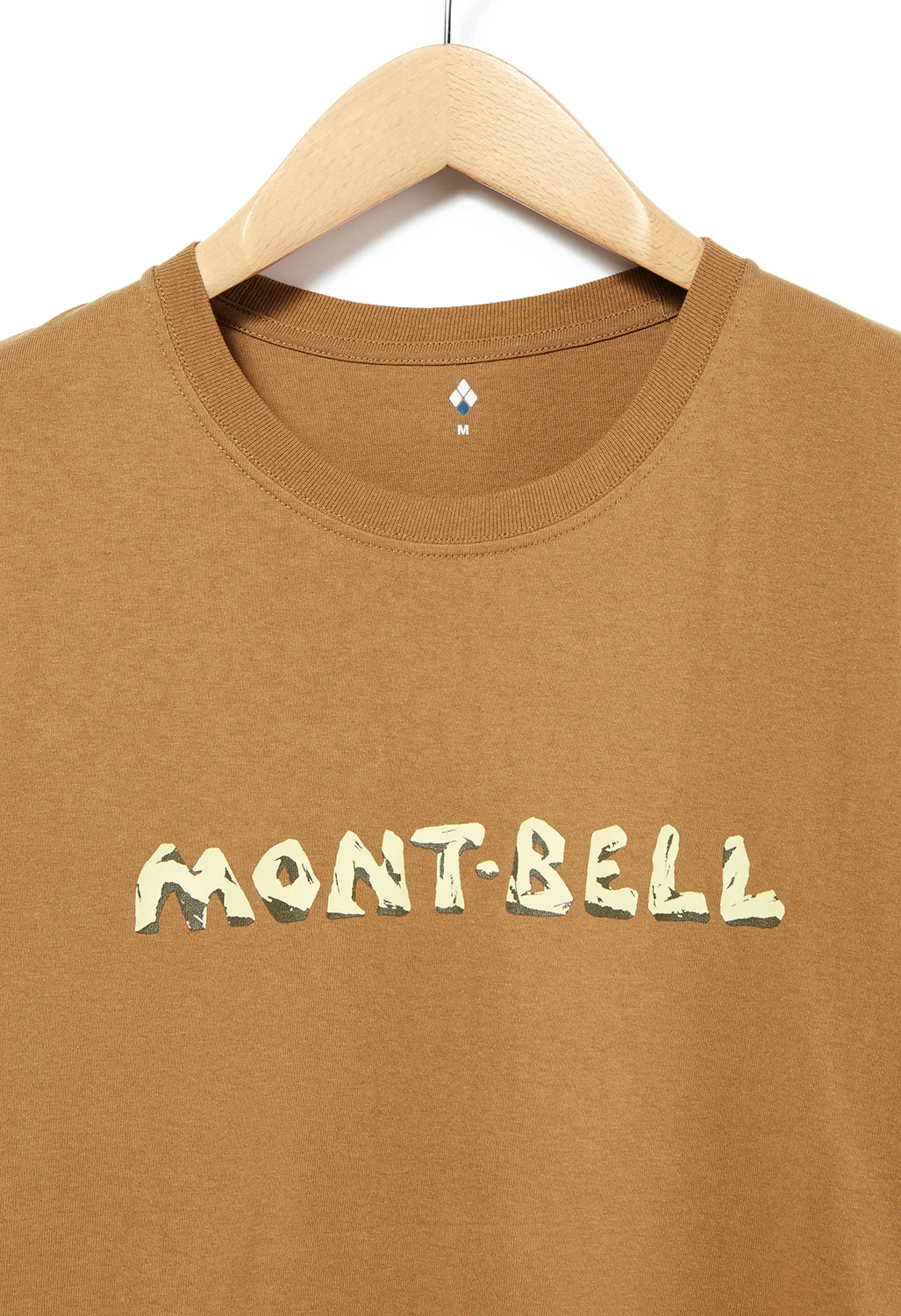 Montbell Pear Skin Cotton mont-bell Iwa Logo T-Shirt - Brown - Image 3