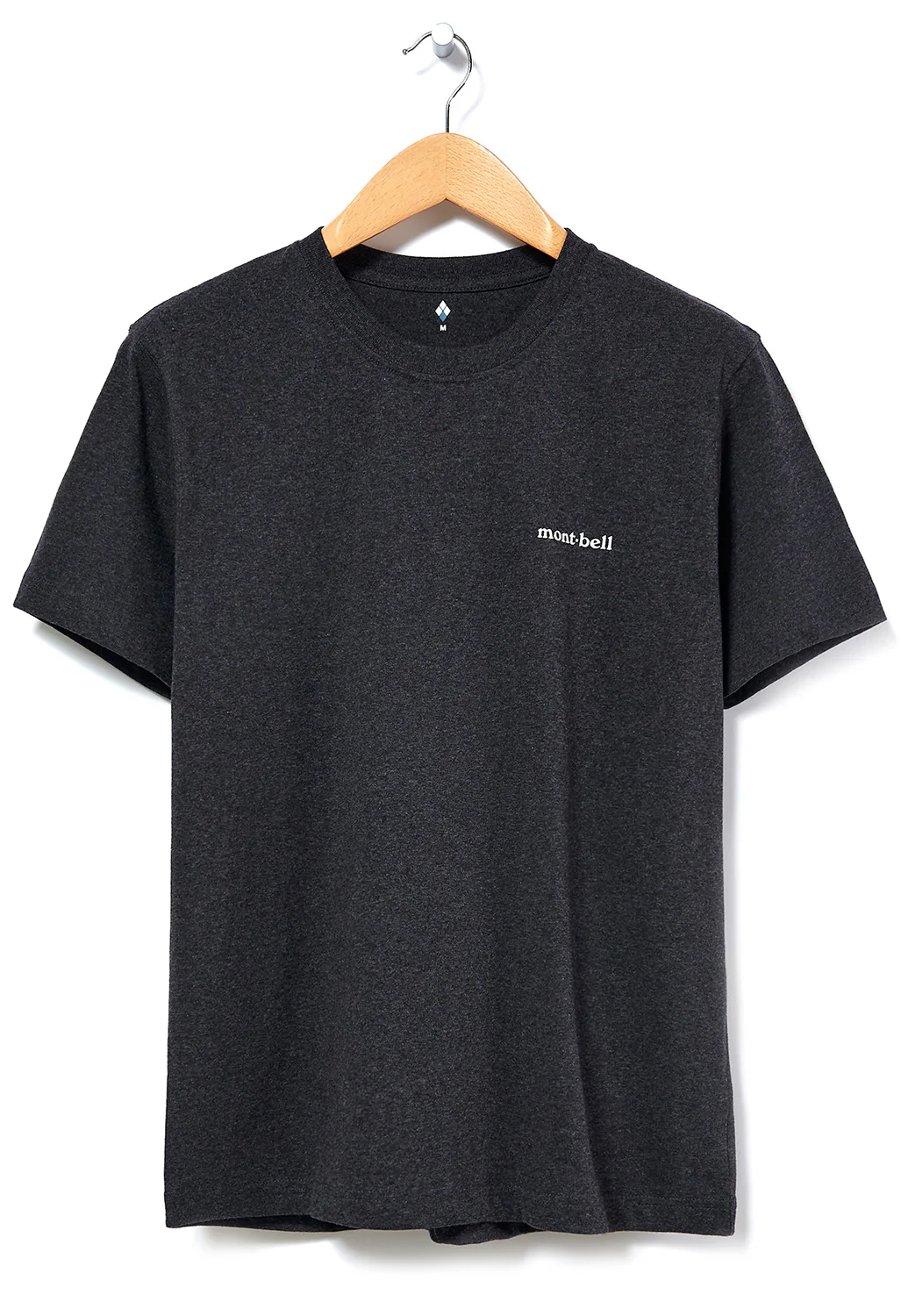 Montbell Pear Skin Cotton Shimayama T-Shirt - Dark Charcoal - Image 2