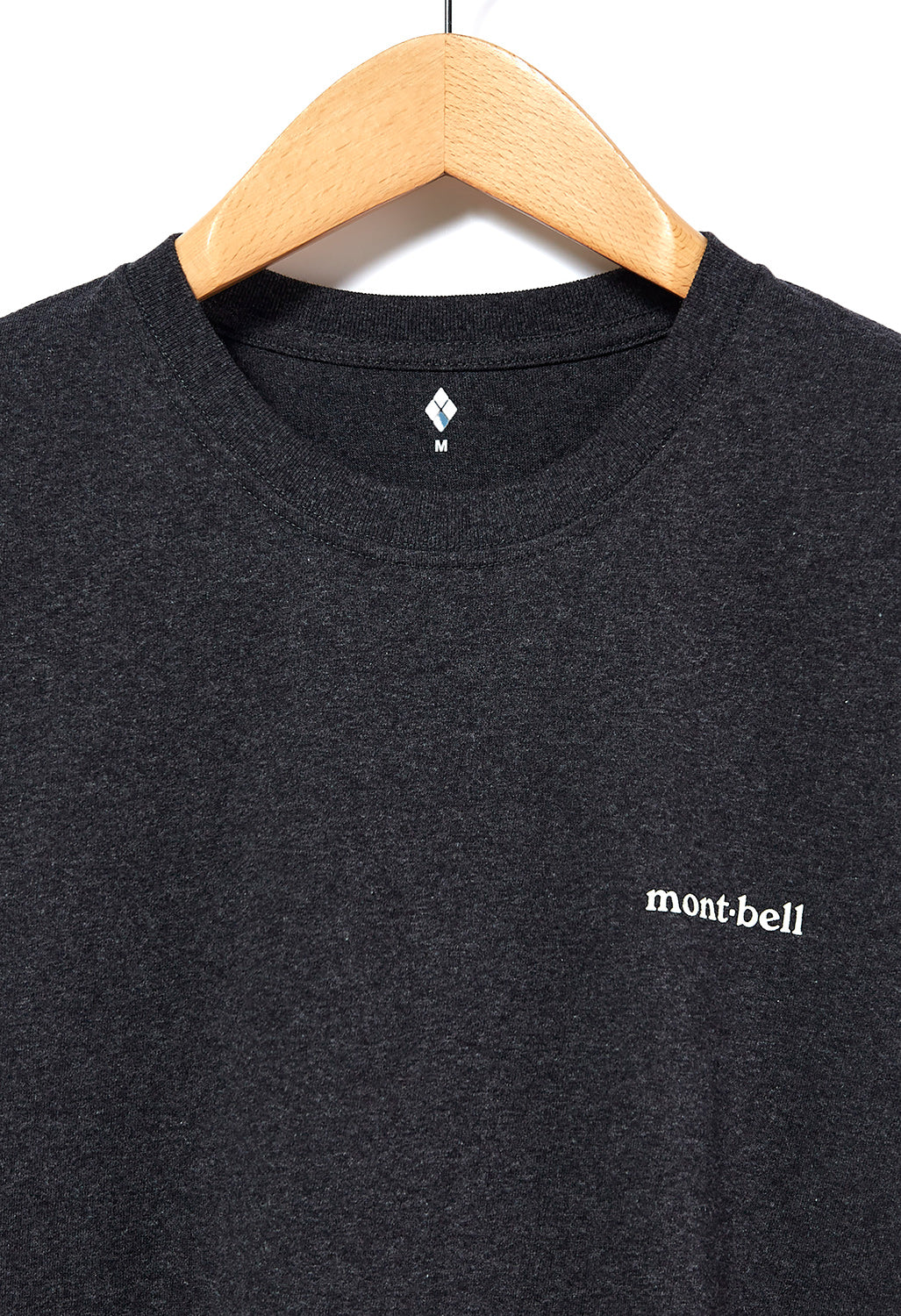 Montbell Pear Skin Cotton Shimayama T-Shirt - Dark Charcoal - Image 3